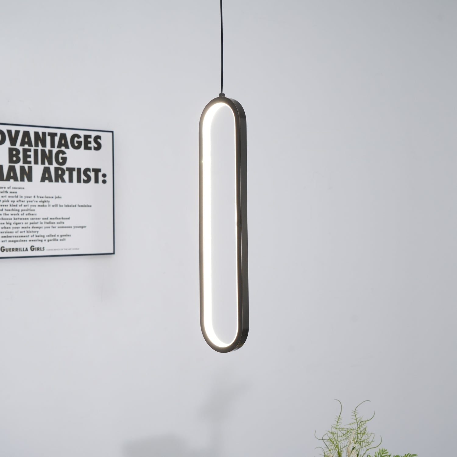 Long Oval LED Pendant Lamp - Blowlighting