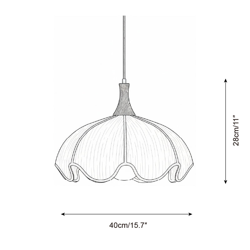 Looma Natural Fabric Pendant Light