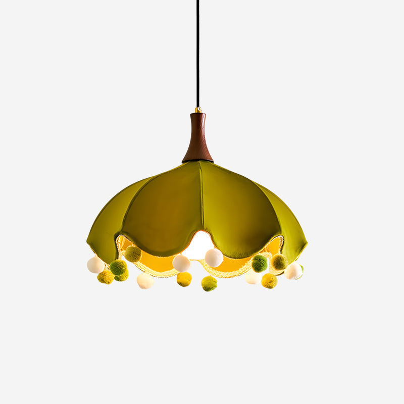Looma Natural Fabric Pendant Light