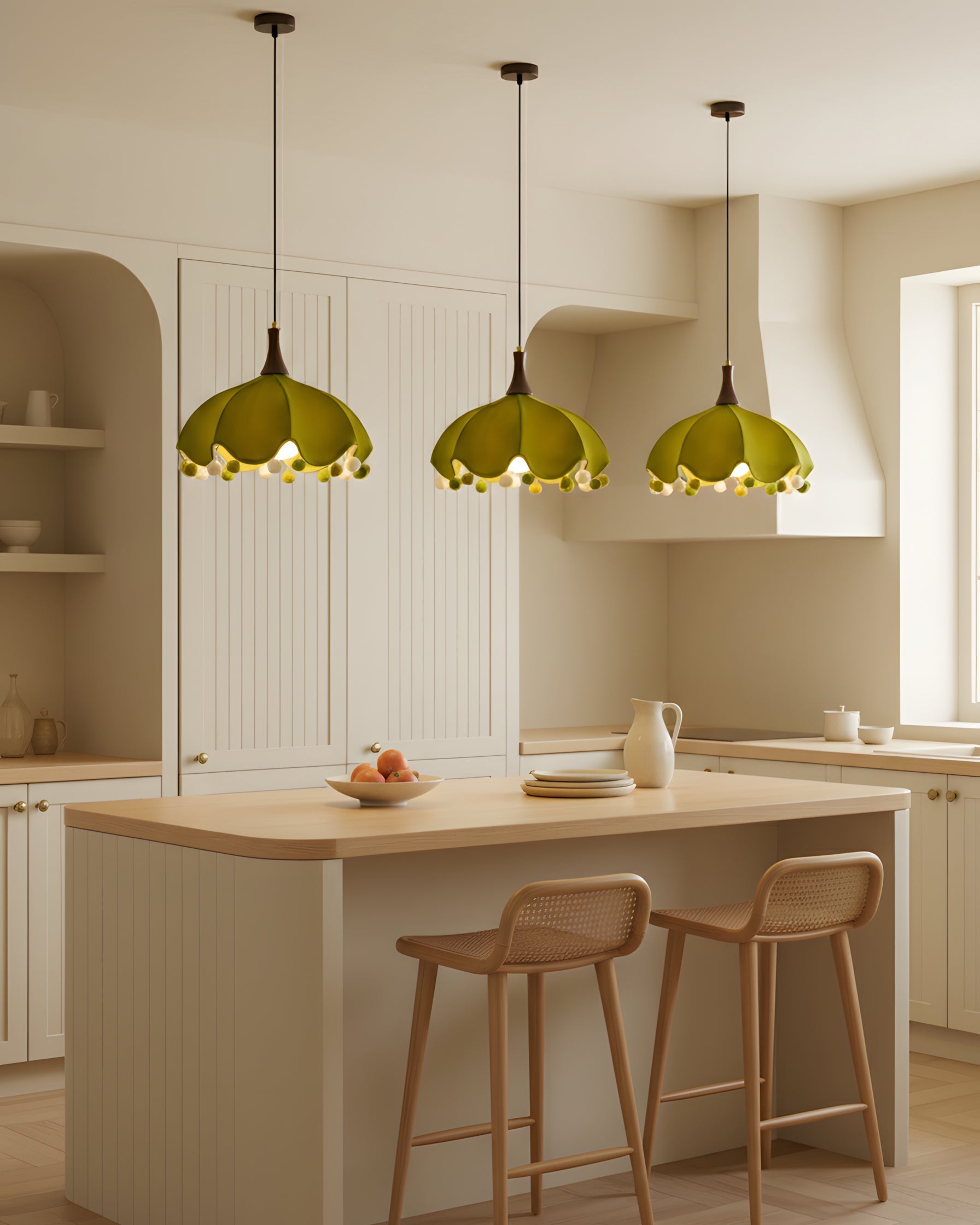 Looma Natural Fabric Pendant Light
