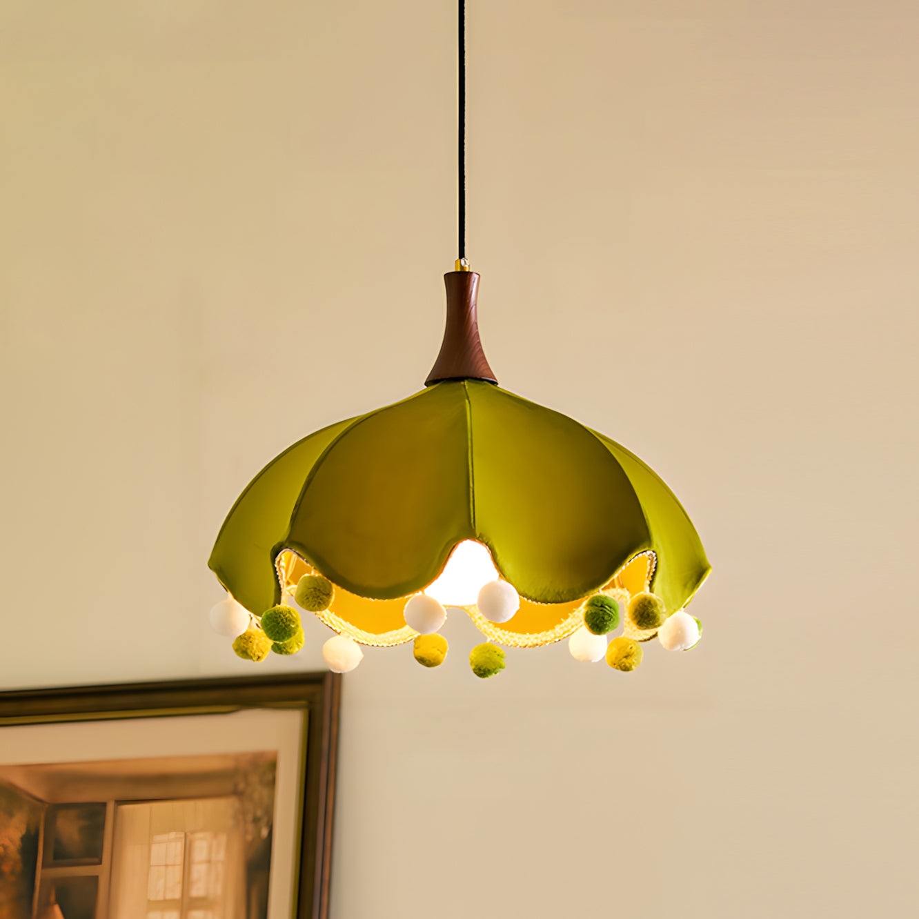 Looma Natural Fabric Pendant Light