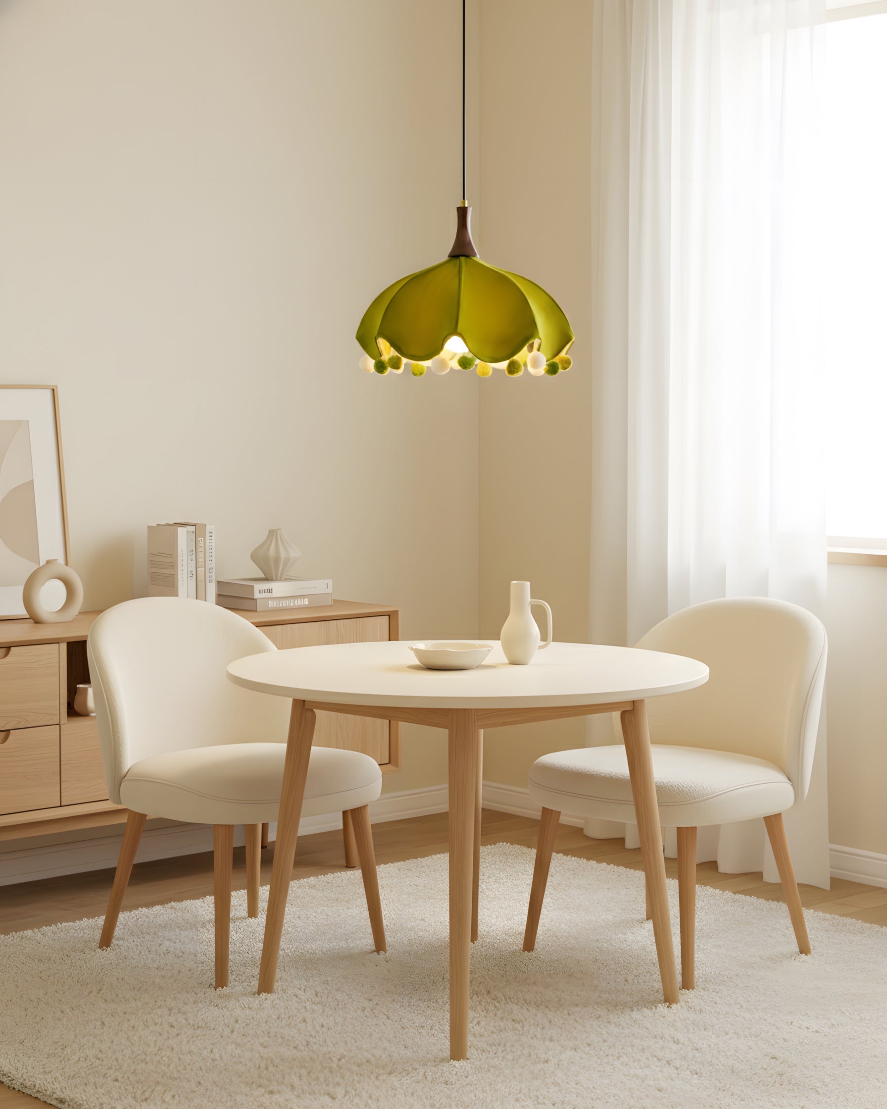 Looma Natural Fabric Pendant Light