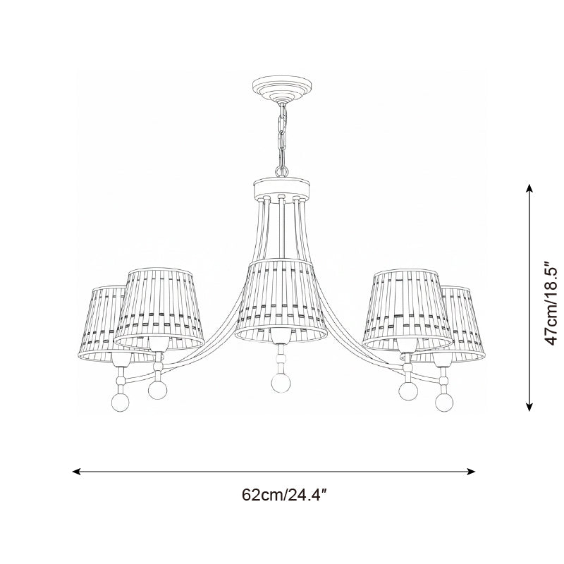 Loomcrest Oriental Cotton Thread Chandelier