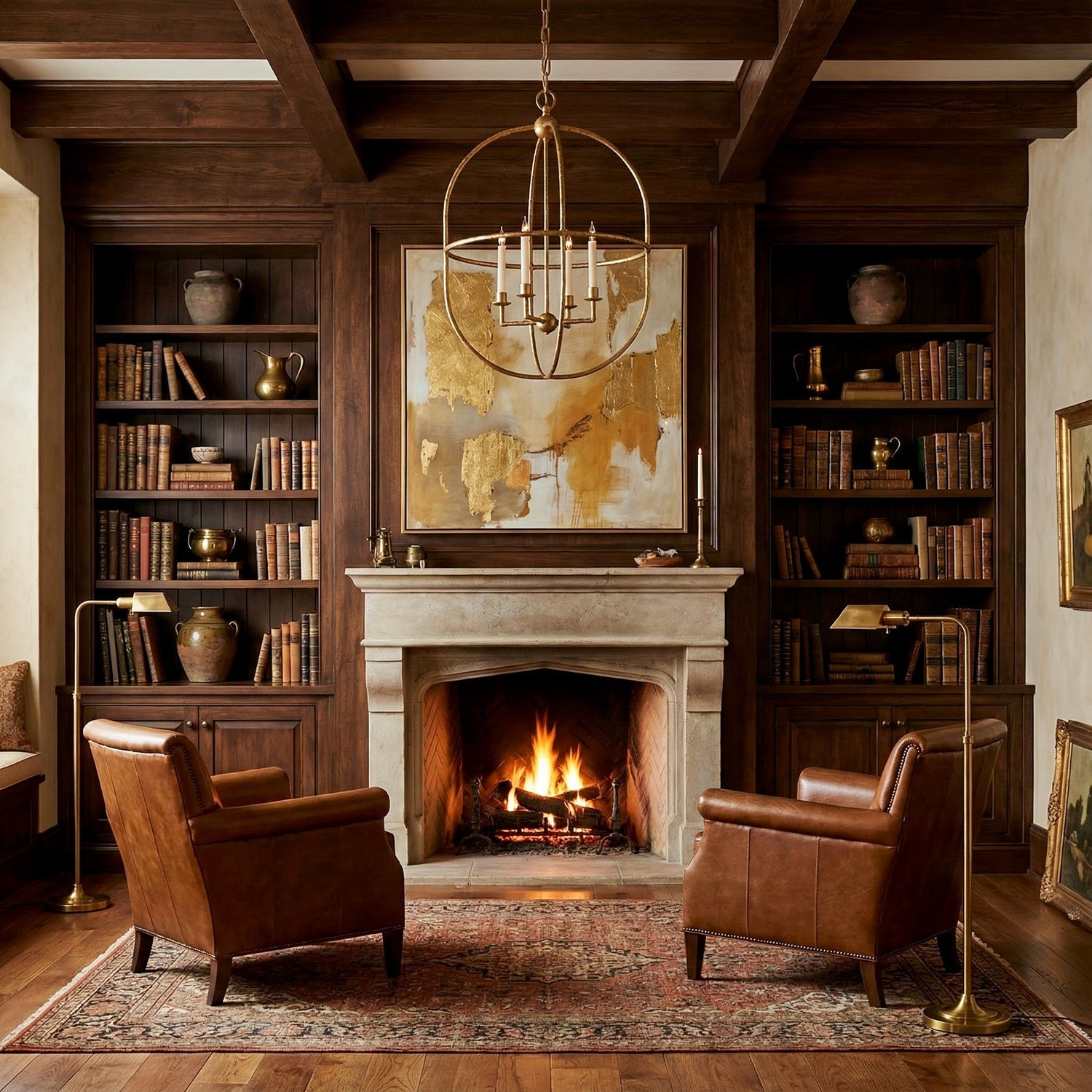 Lorford Contemporary Art Brass Candles Pendant Light