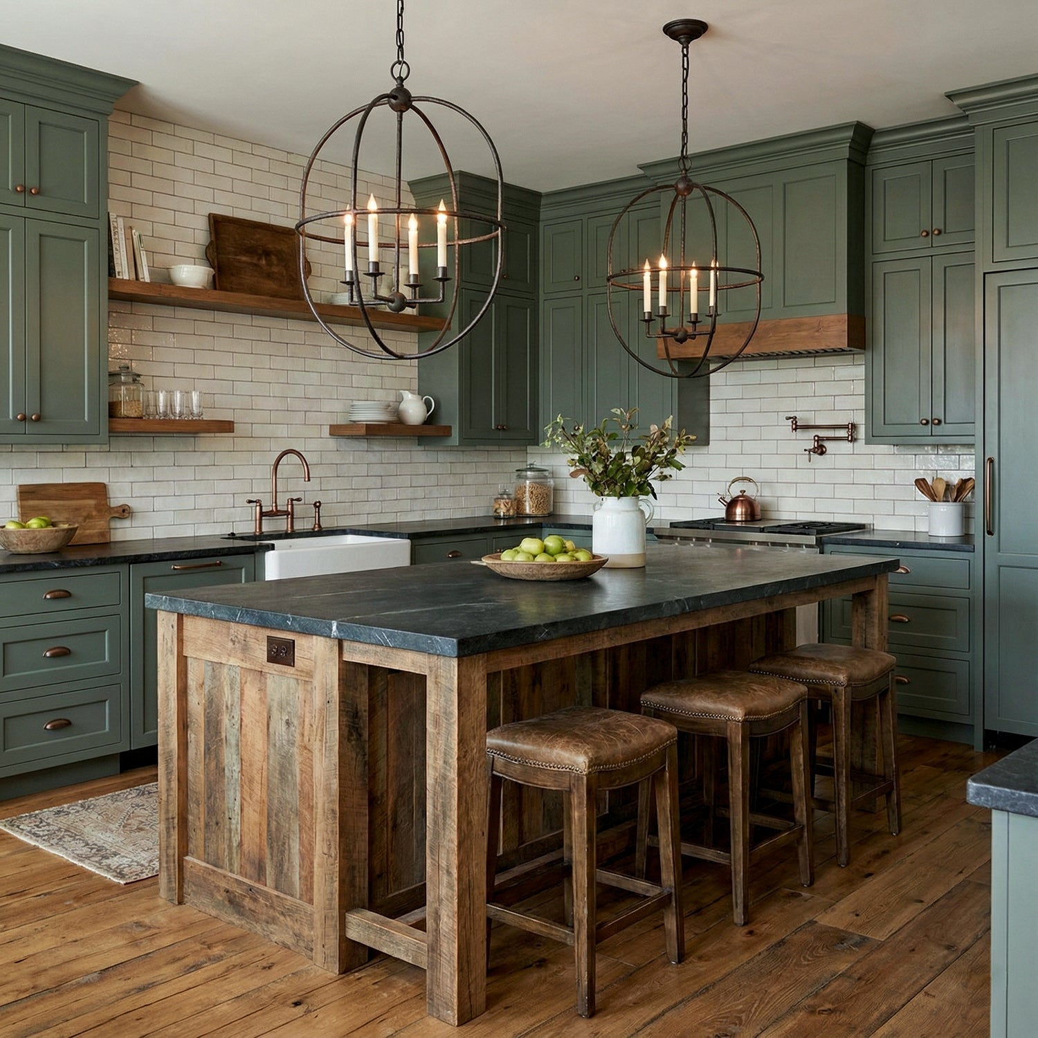 Lorford Contemporary Art Brass Candles Pendant Light