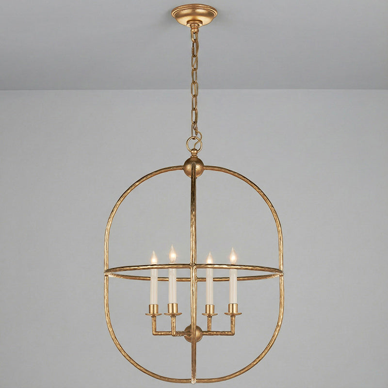 Lorford Contemporary Art Brass Candles Pendant Light