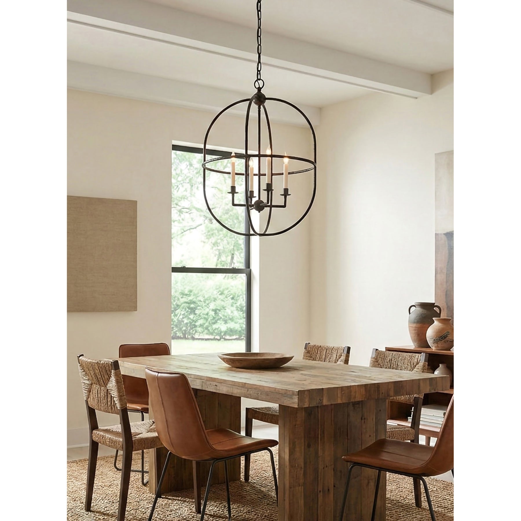 Lorford Contemporary Art Brass Candles Pendant Light