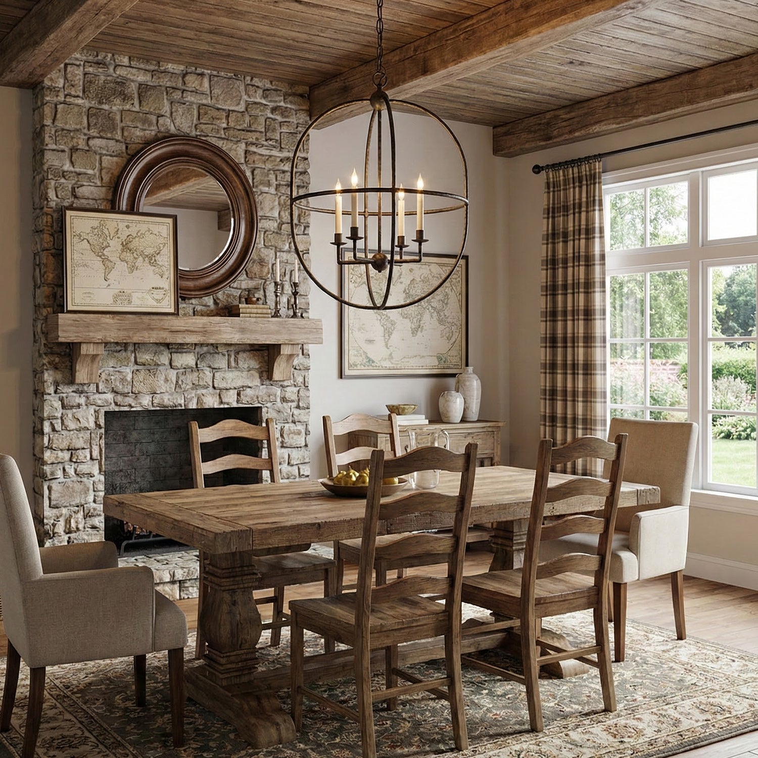 Lorford Contemporary Art Brass Candles Pendant Light