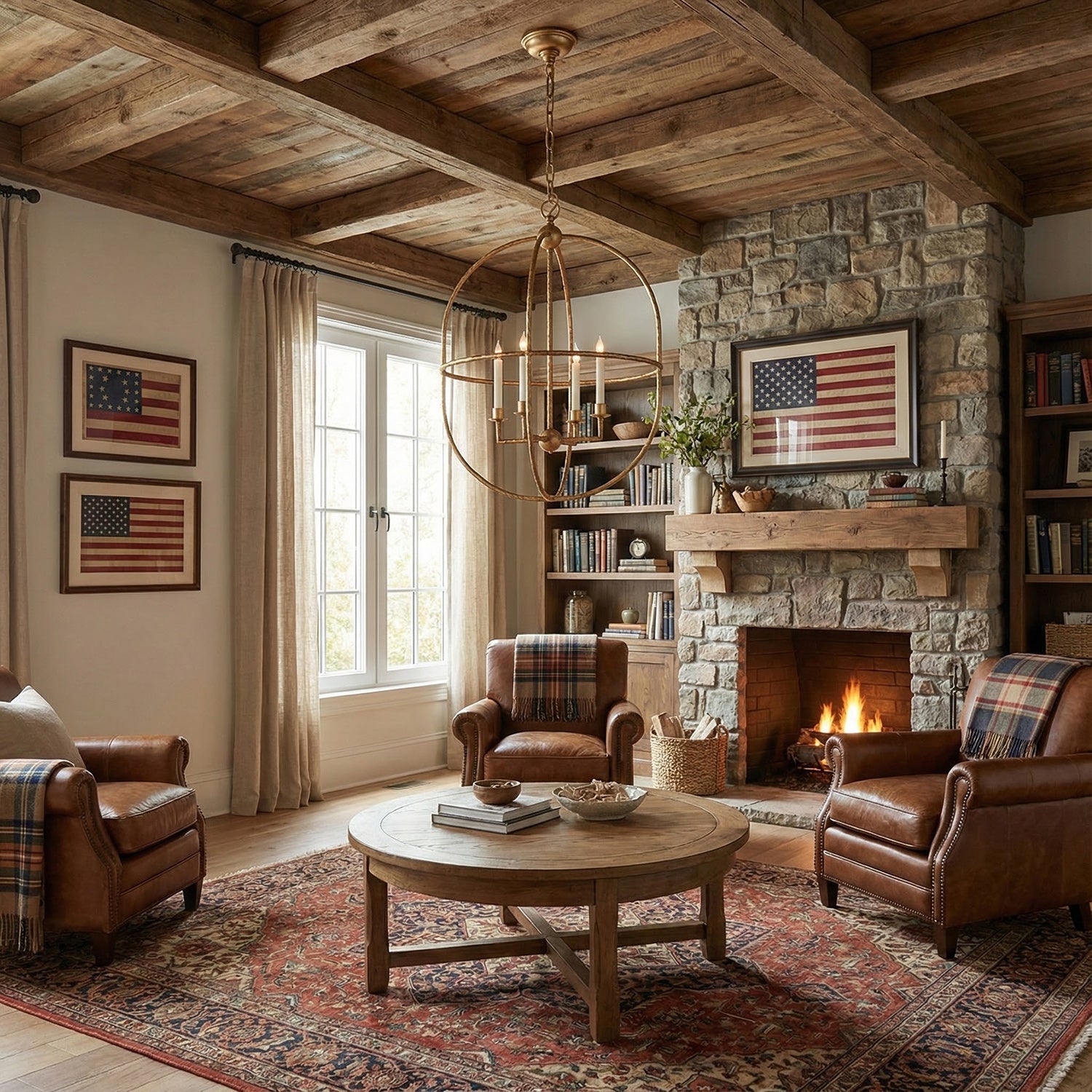 Lorford Contemporary Art Brass Candles Pendant Light