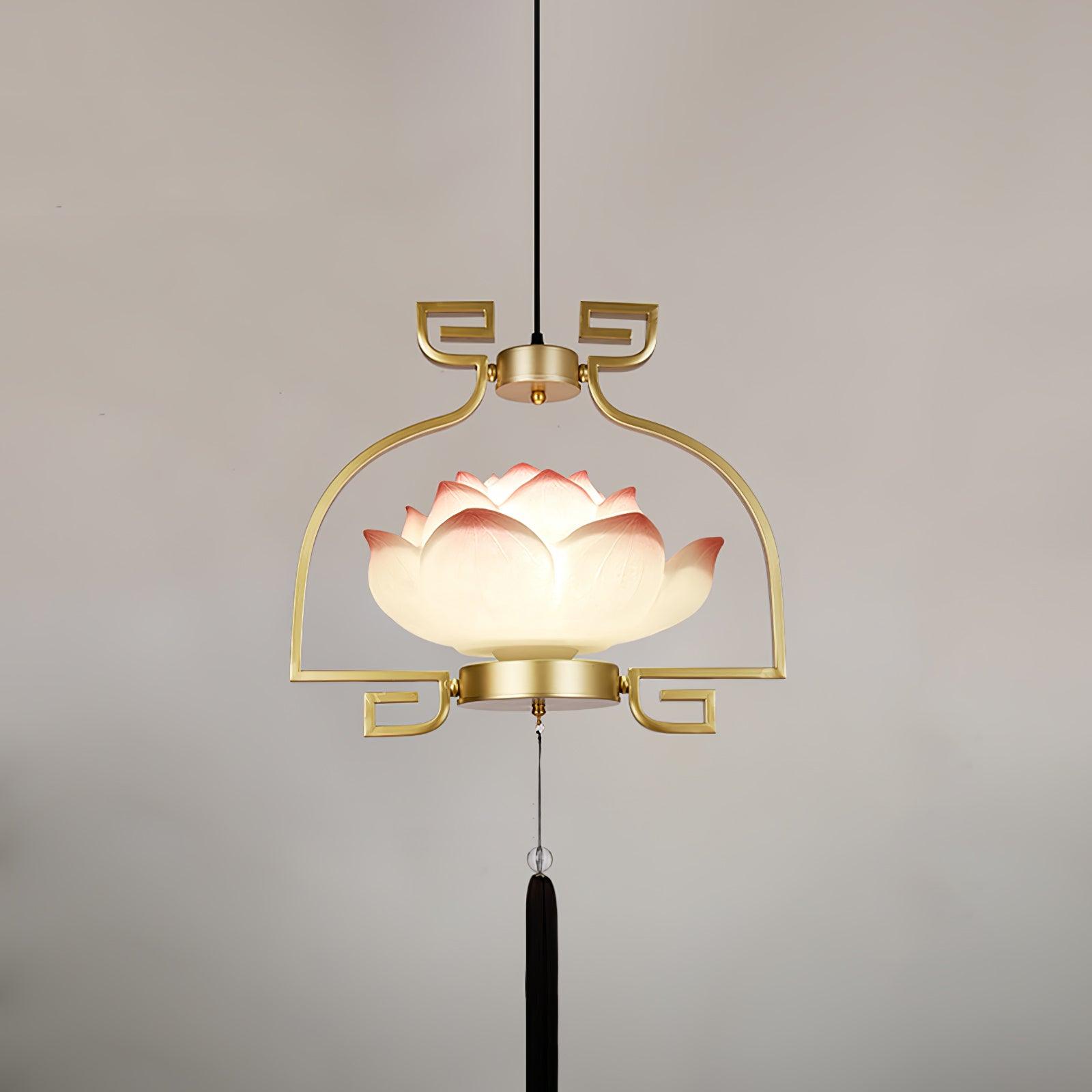 Lotus Oriental Resin Chandelier - Blowlighting