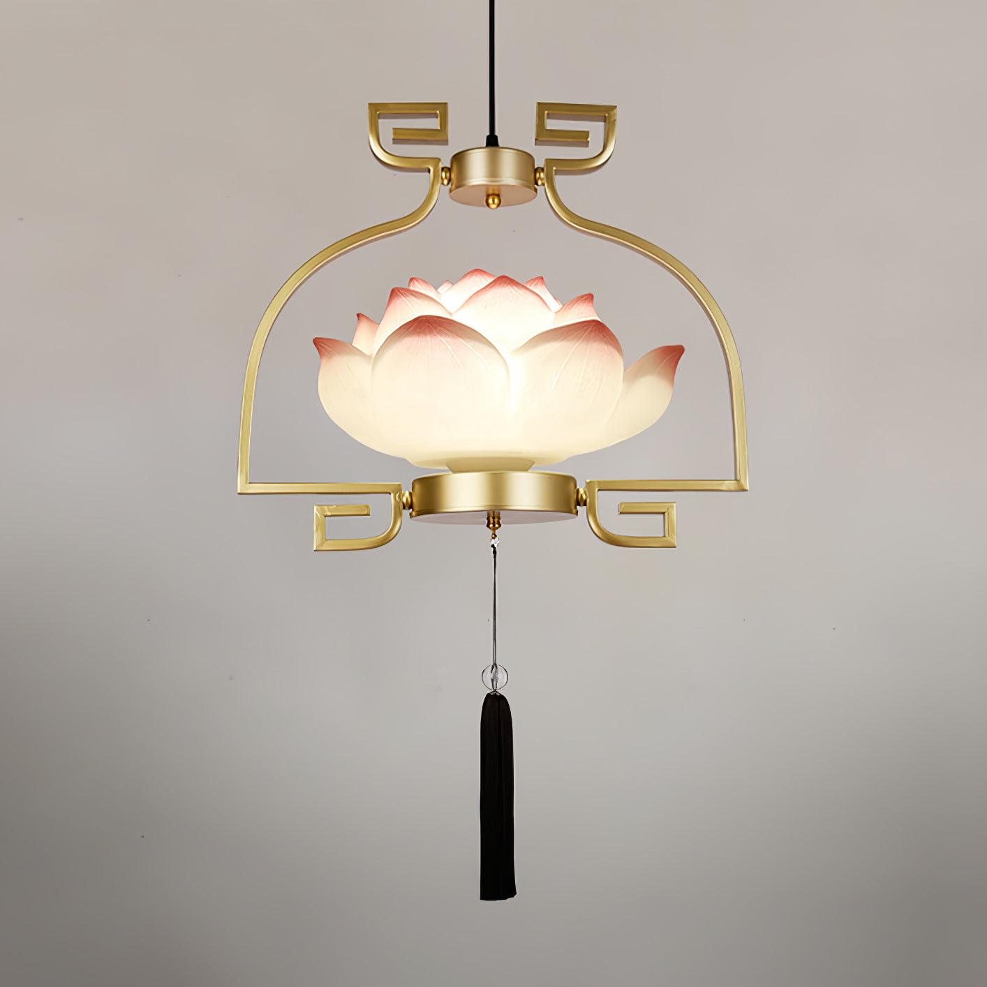 Lotus Oriental Resin Chandelier - Blowlighting