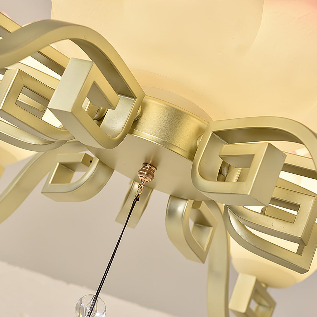 Lotus Oriental Resin Chandelier - Blowlighting