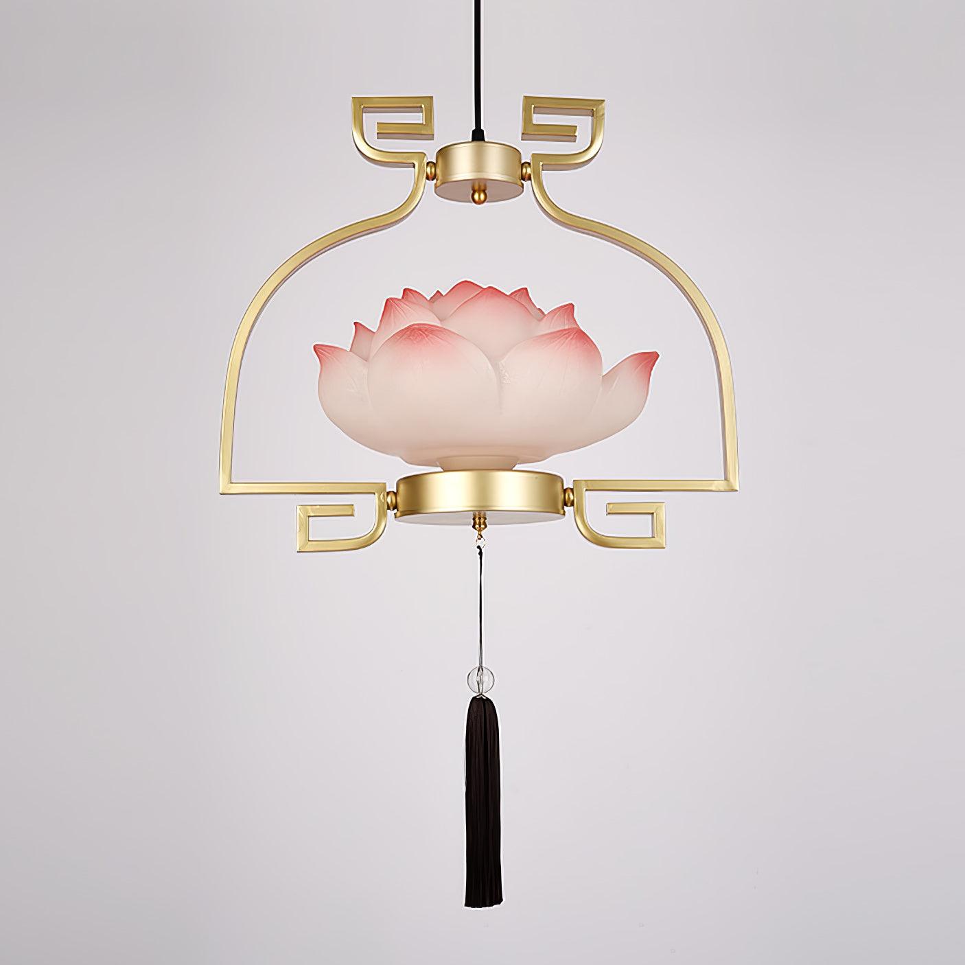 Lotus Oriental Resin Chandelier - Blowlighting