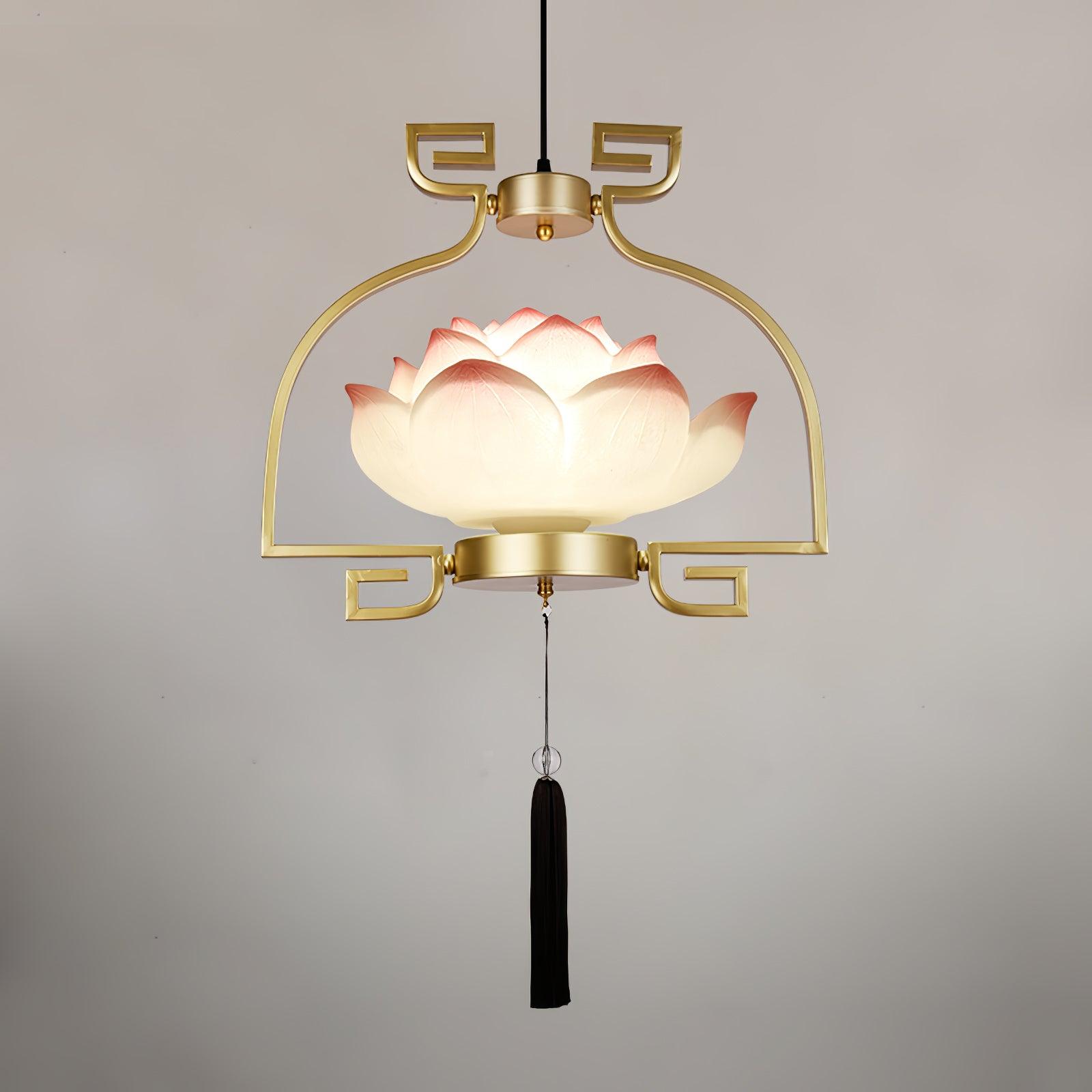 Lotus Oriental Resin Chandelier - Blowlighting
