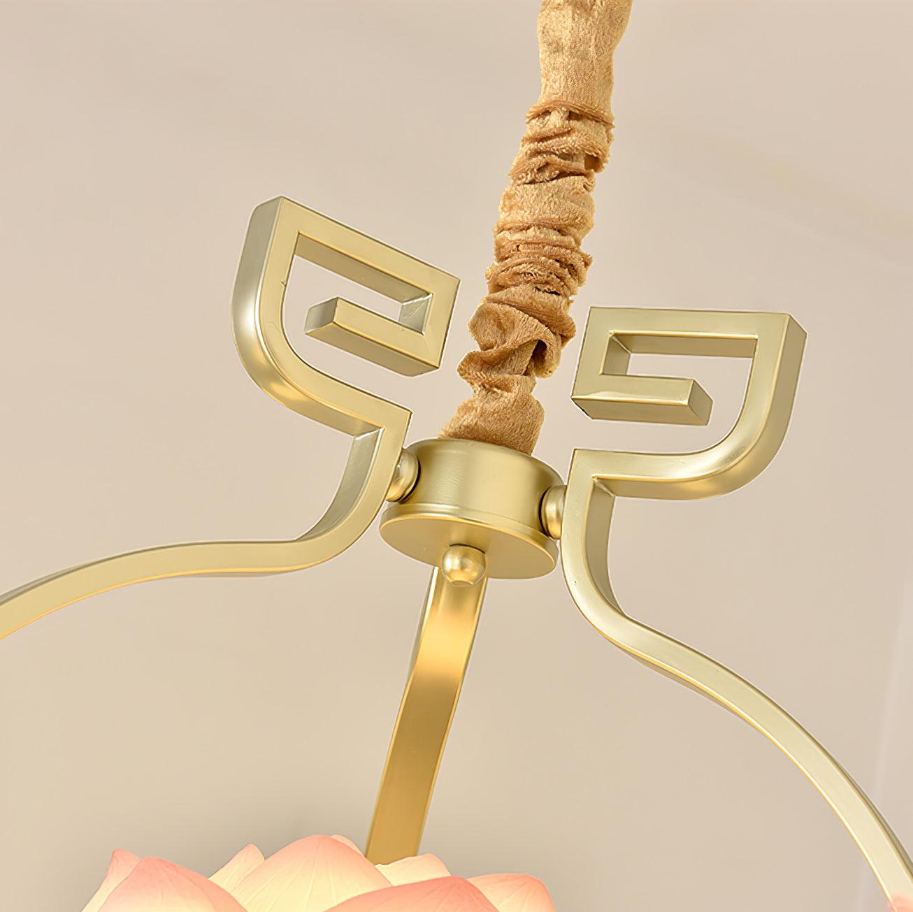 Lotus Oriental Resin Chandelier - Blowlighting