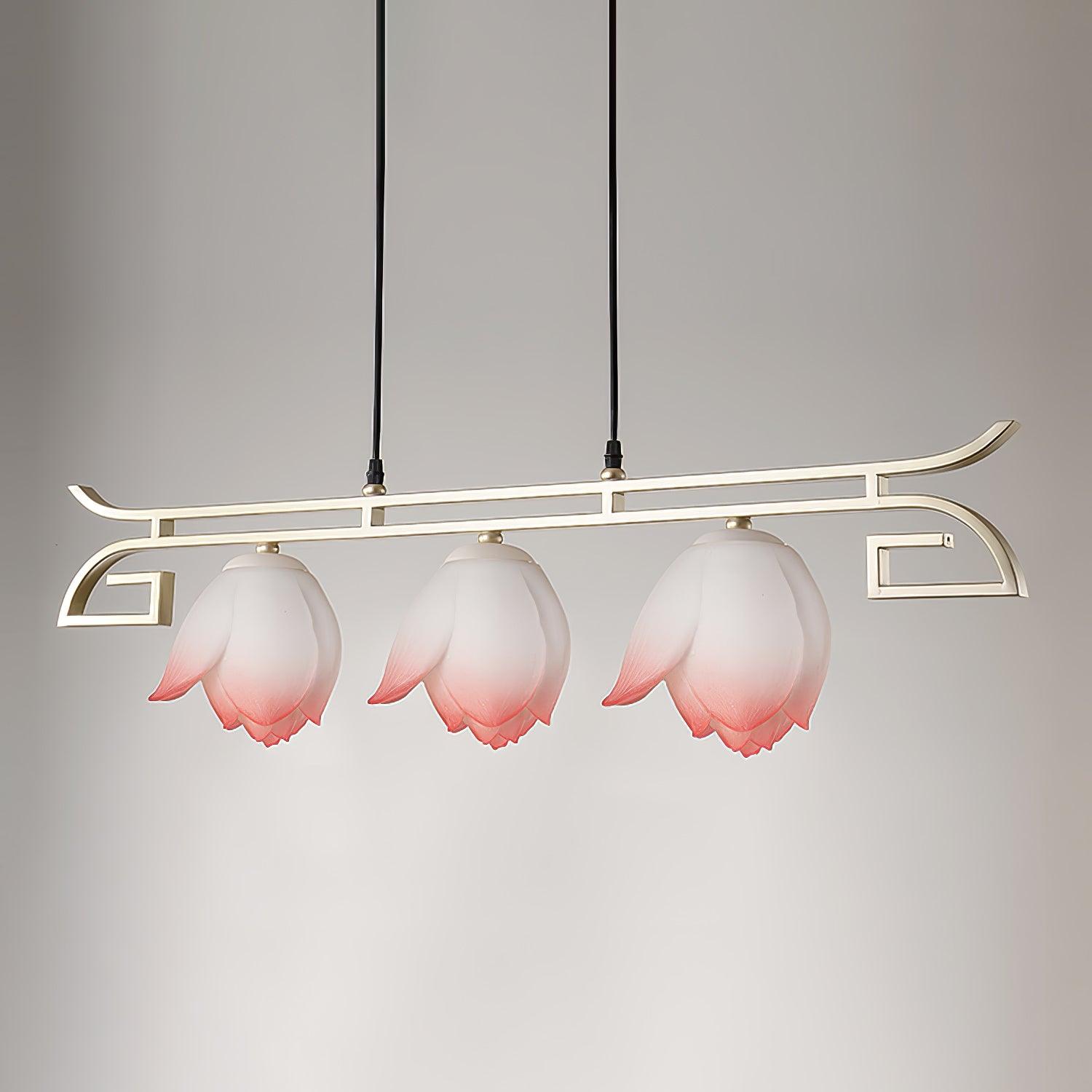 Lotus Oriental Resin Chandelier - Blowlighting