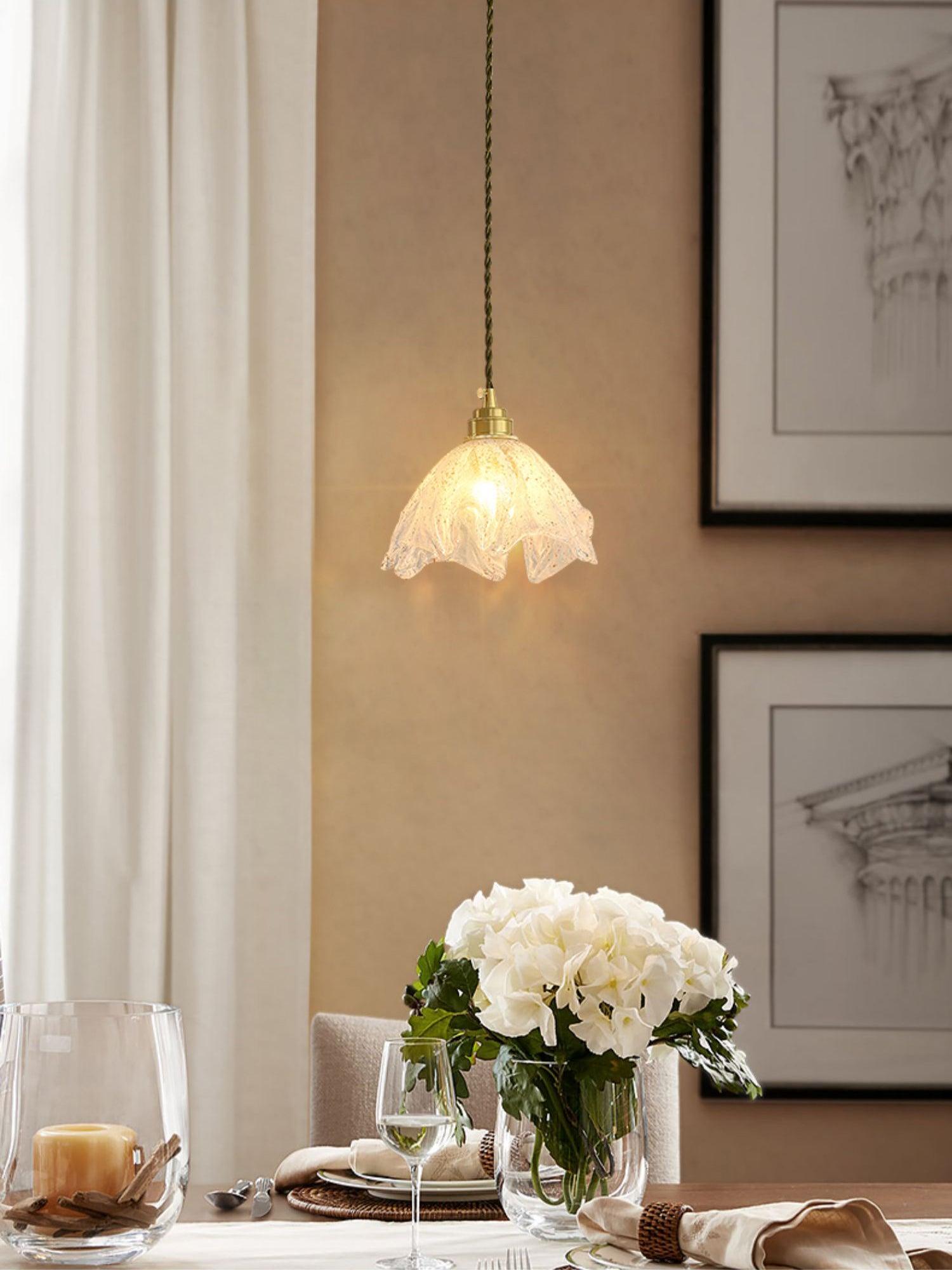 Lotus Crystal Small Pendant Light - Blowlighting