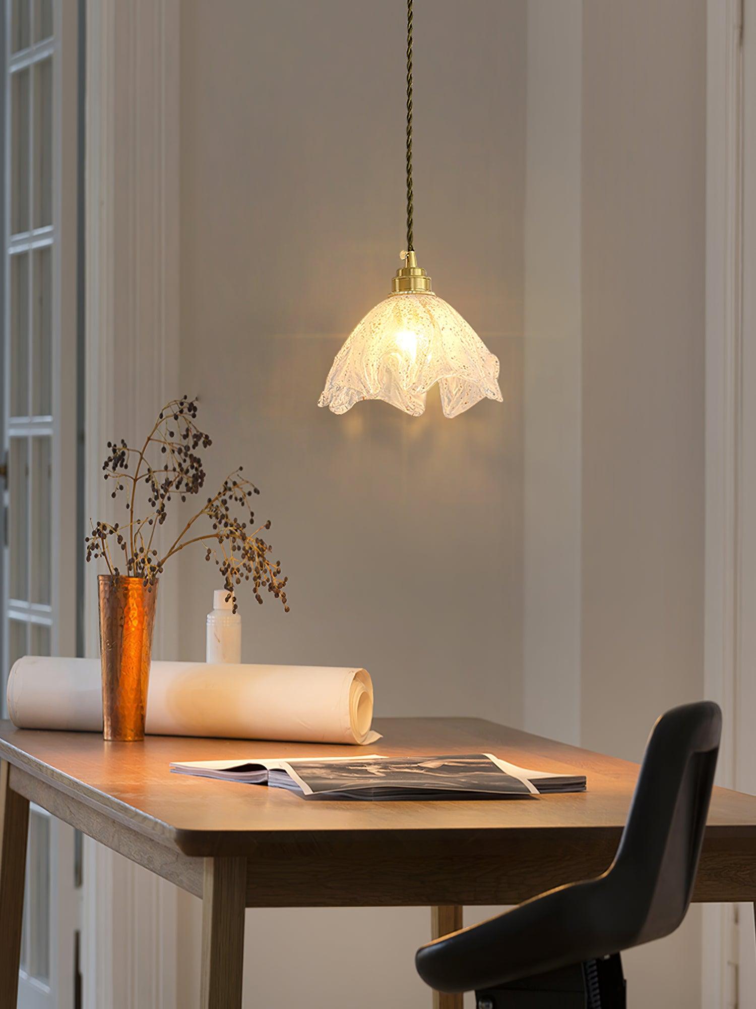 Lotus Crystal Small Pendant Light - Blowlighting