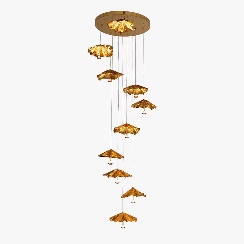 Fluttergold Modern Pendant Chandelier - Blowlighting
