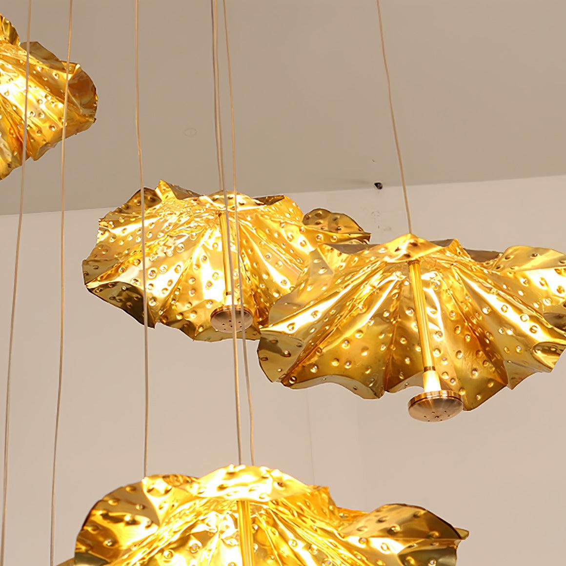 Fluttergold Modern Pendant Chandelier - Blowlighting