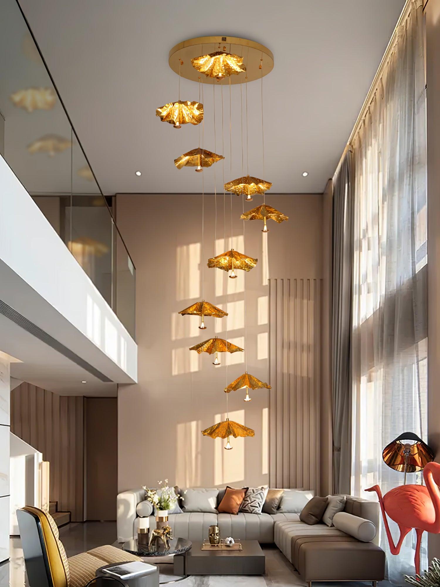 Fluttergold Modern Pendant Chandelier - Blowlighting