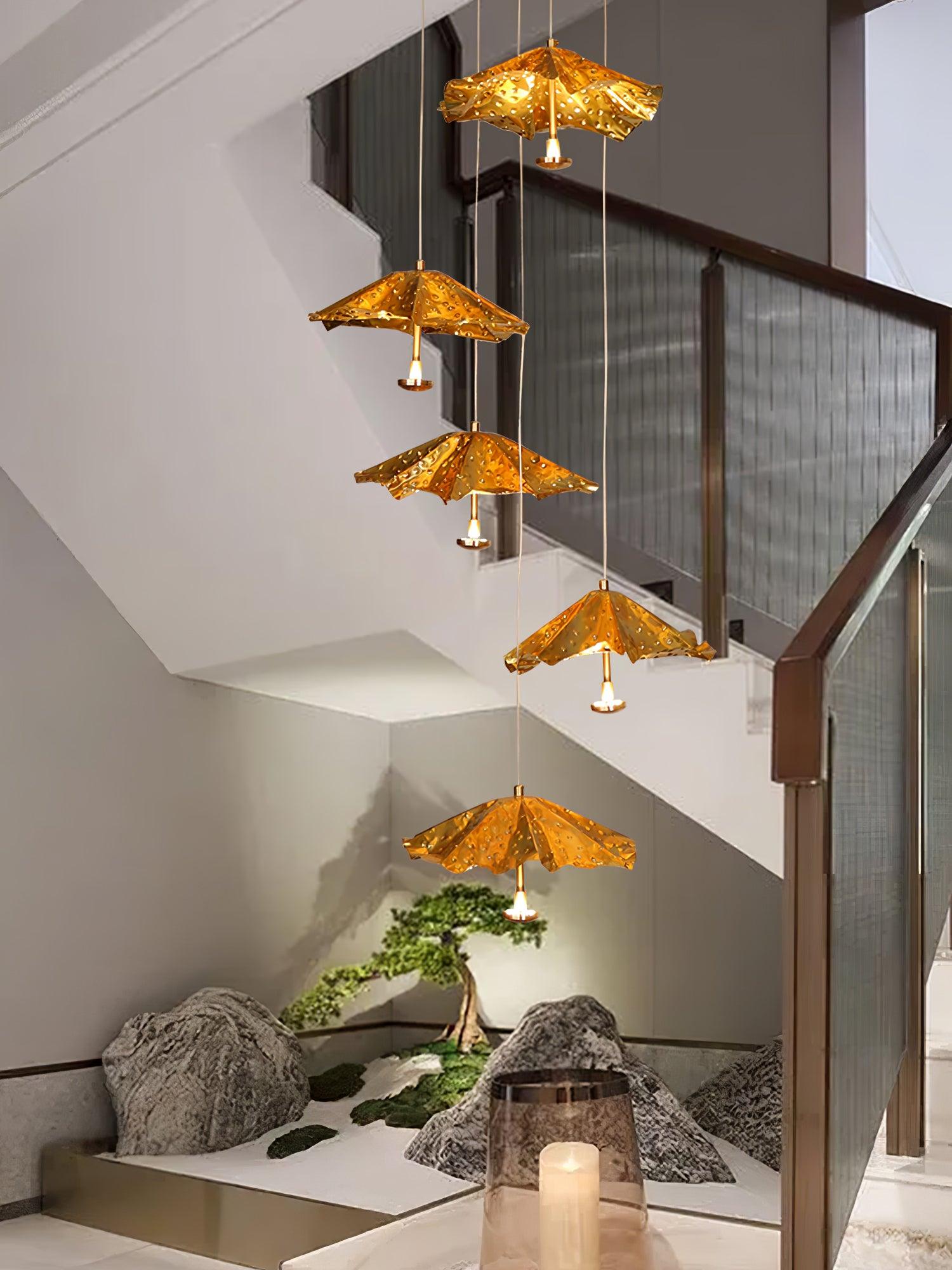 Fluttergold Modern Pendant Chandelier - Blowlighting
