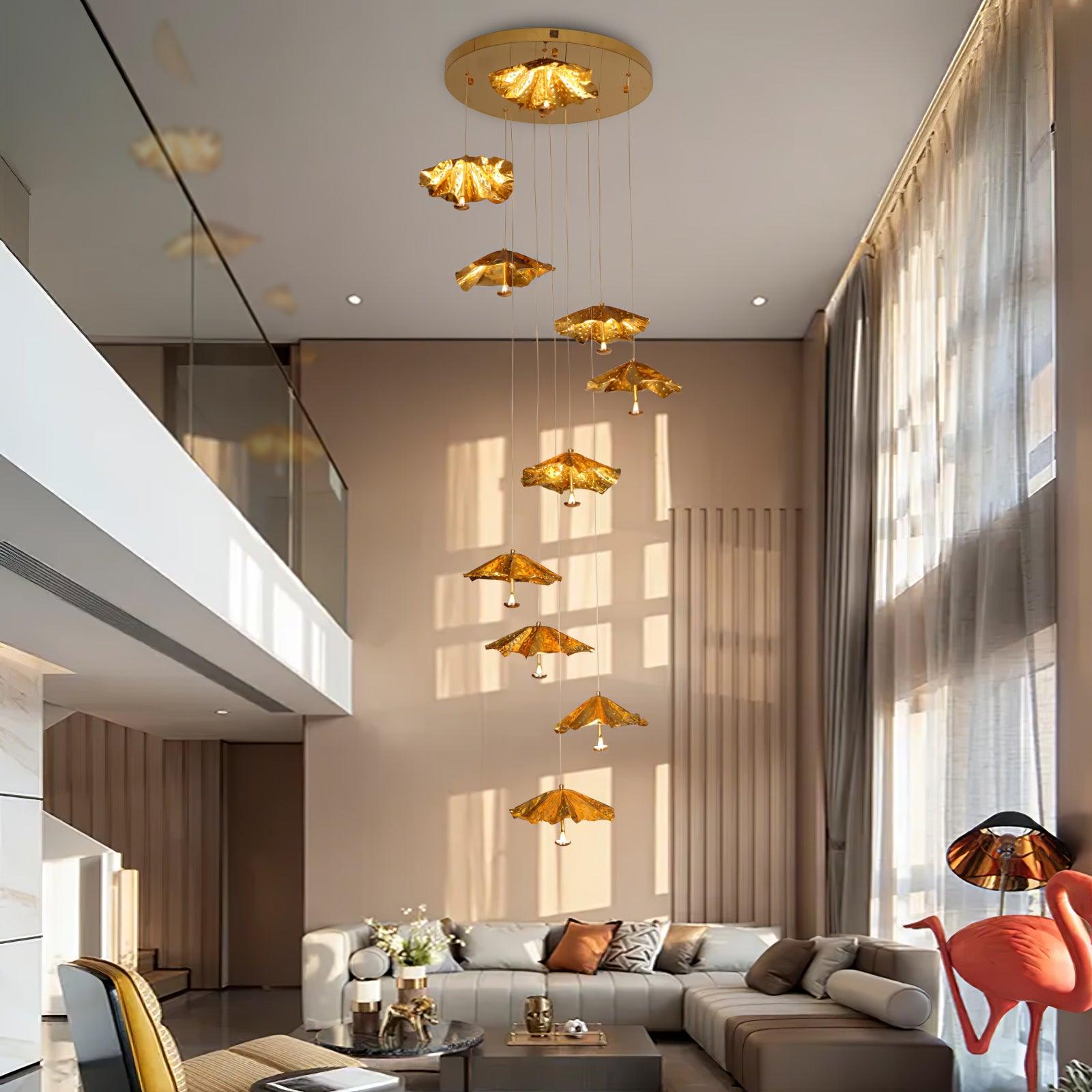 Fluttergold Modern Pendant Chandelier - Blowlighting