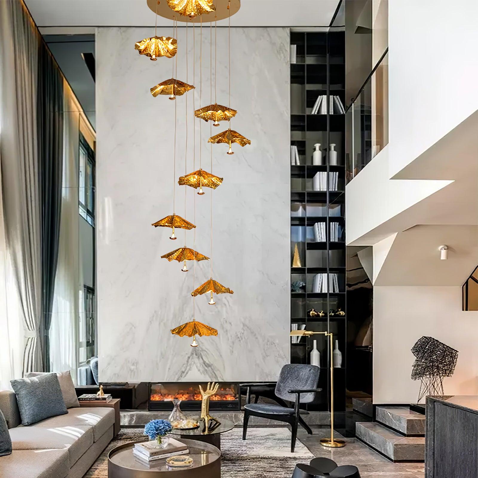 Fluttergold Modern Pendant Chandelier - Blowlighting