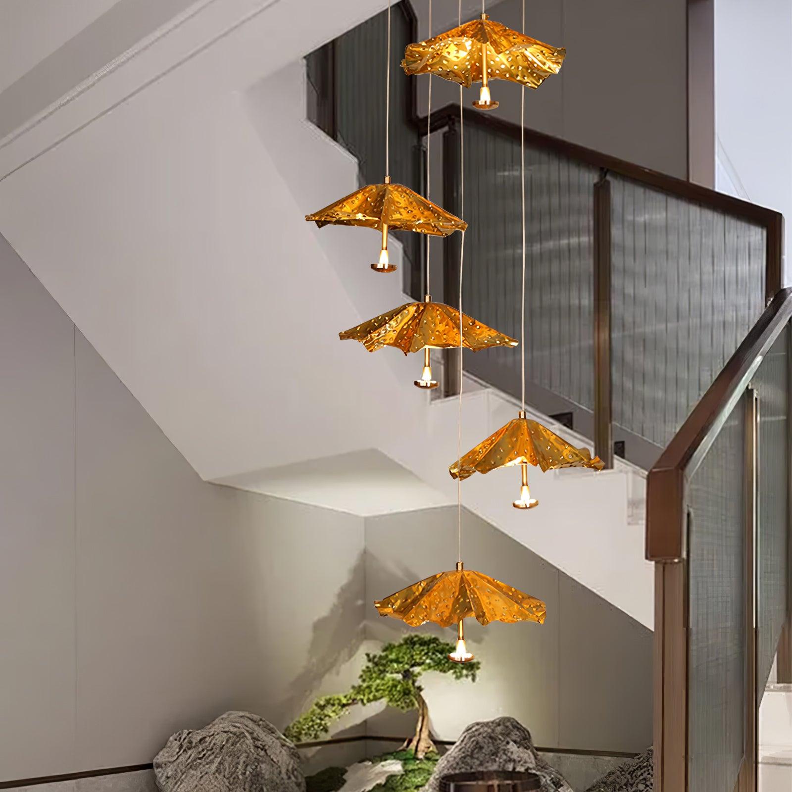 Fluttergold Modern Pendant Chandelier - Blowlighting