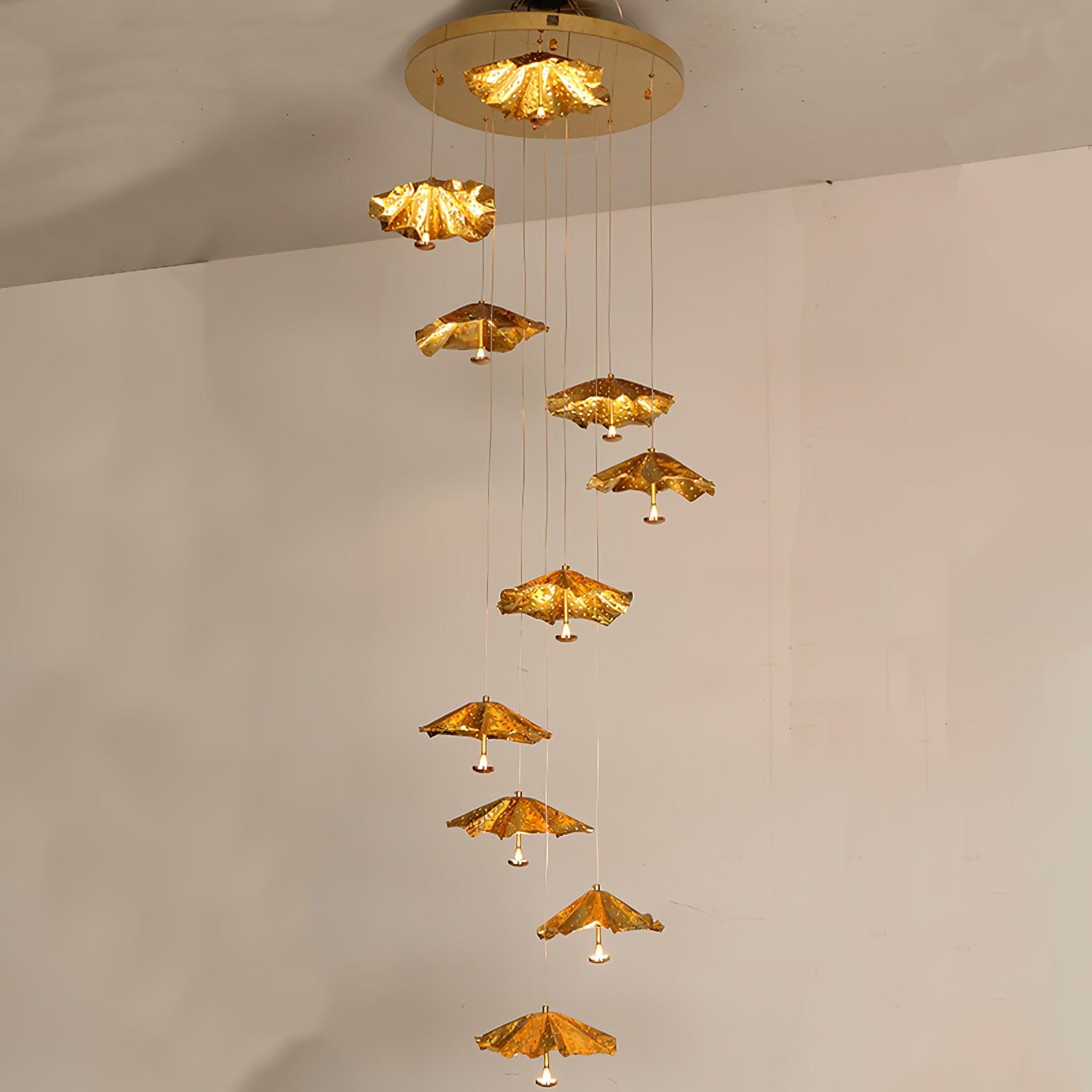 Fluttergold Modern Pendant Chandelier - Blowlighting