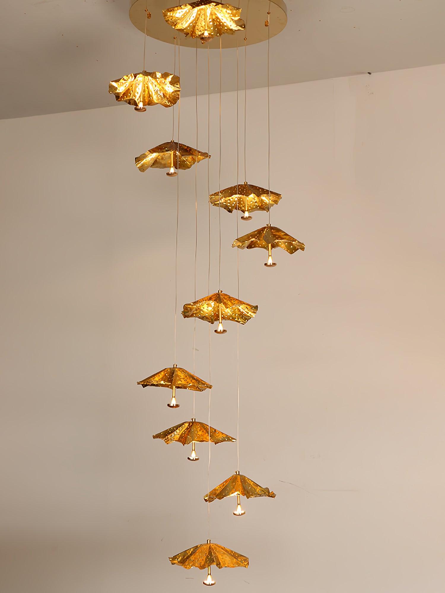 Fluttergold Modern Pendant Chandelier - Blowlighting