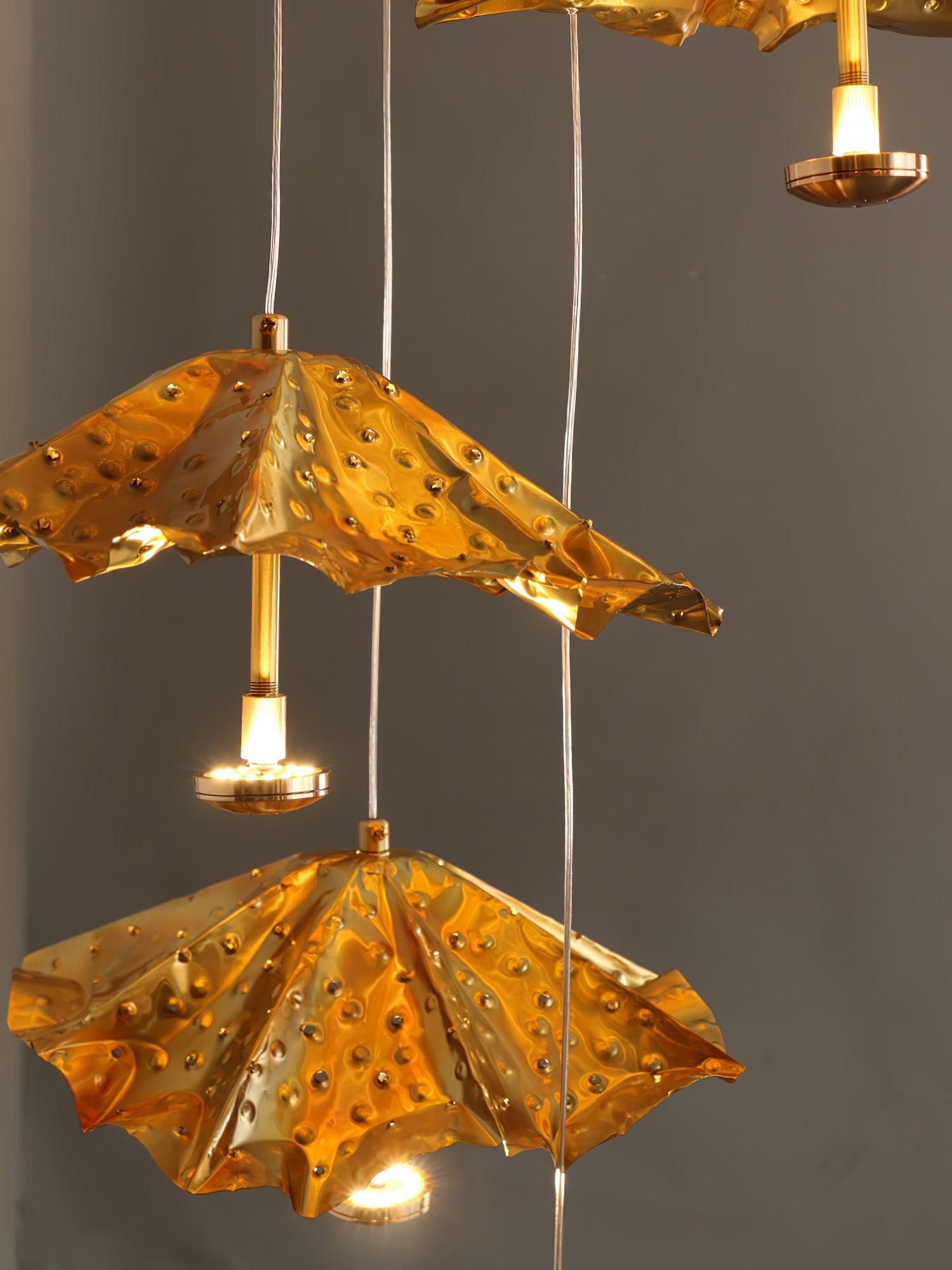 Fluttergold Modern Pendant Chandelier - Blowlighting