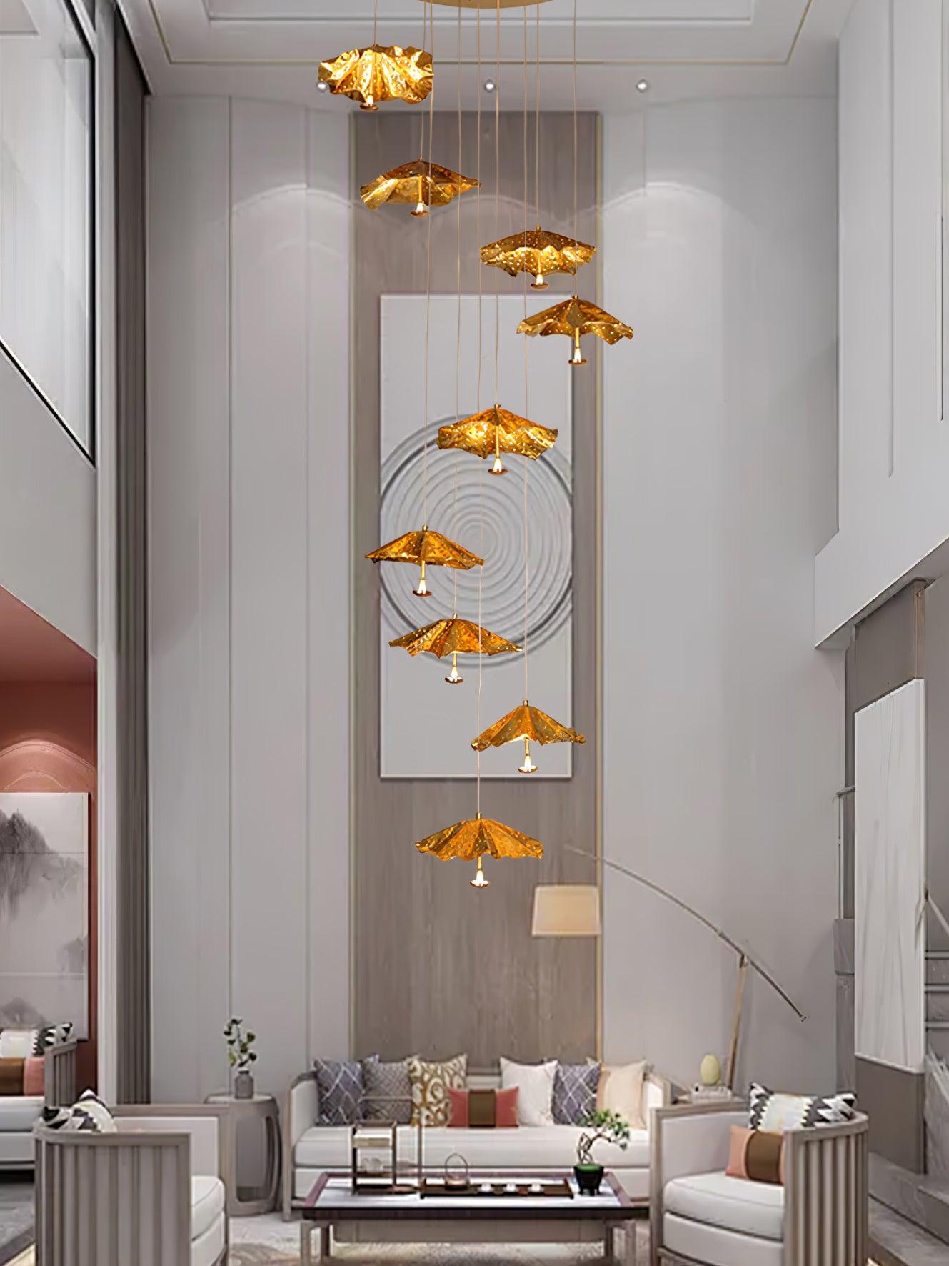 Fluttergold Modern Pendant Chandelier - Blowlighting