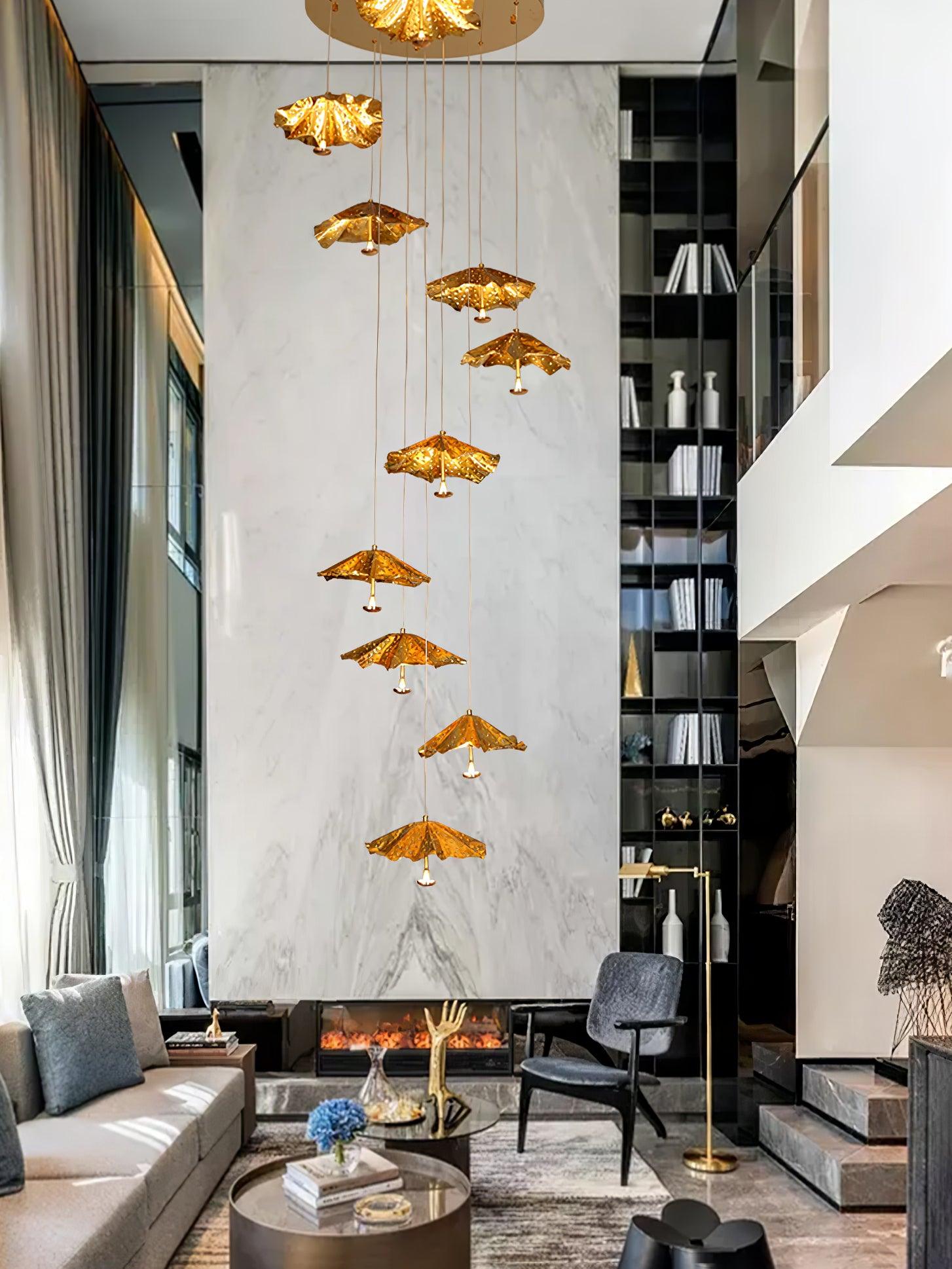 Fluttergold Modern Pendant Chandelier - Blowlighting
