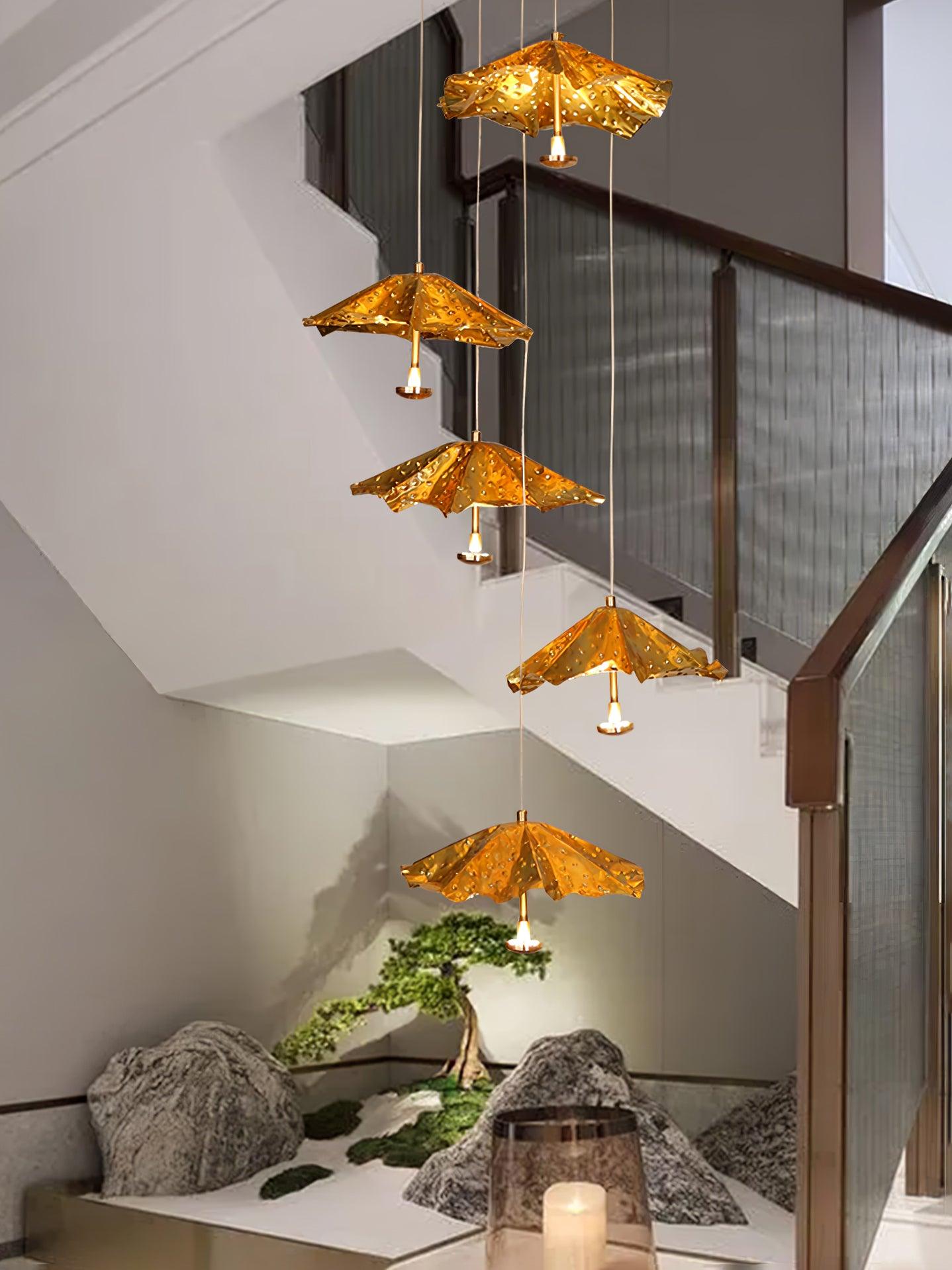 Fluttergold Modern Pendant Chandelier - Blowlighting
