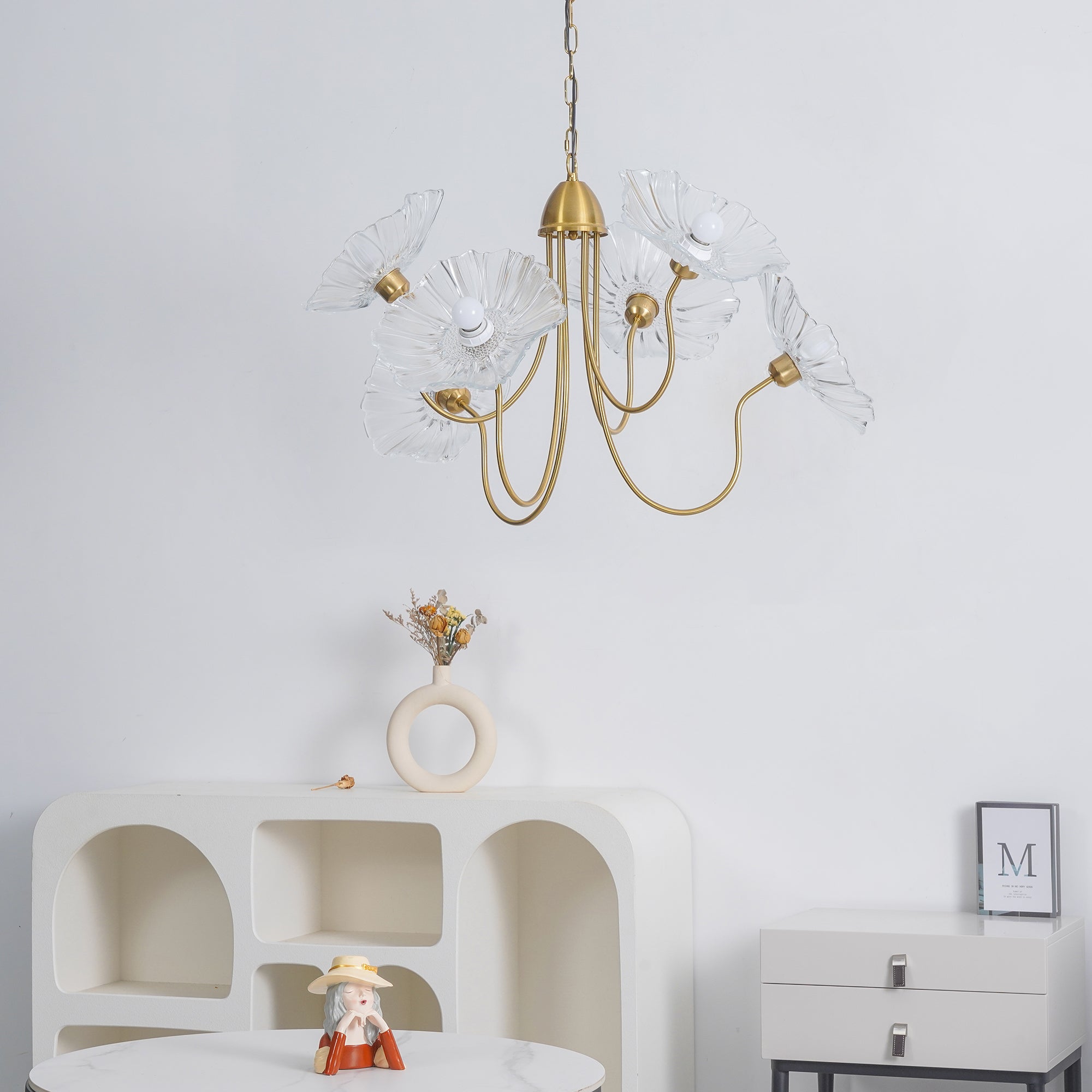 Lotus Leaf Glass Chandelier - Blowlighting