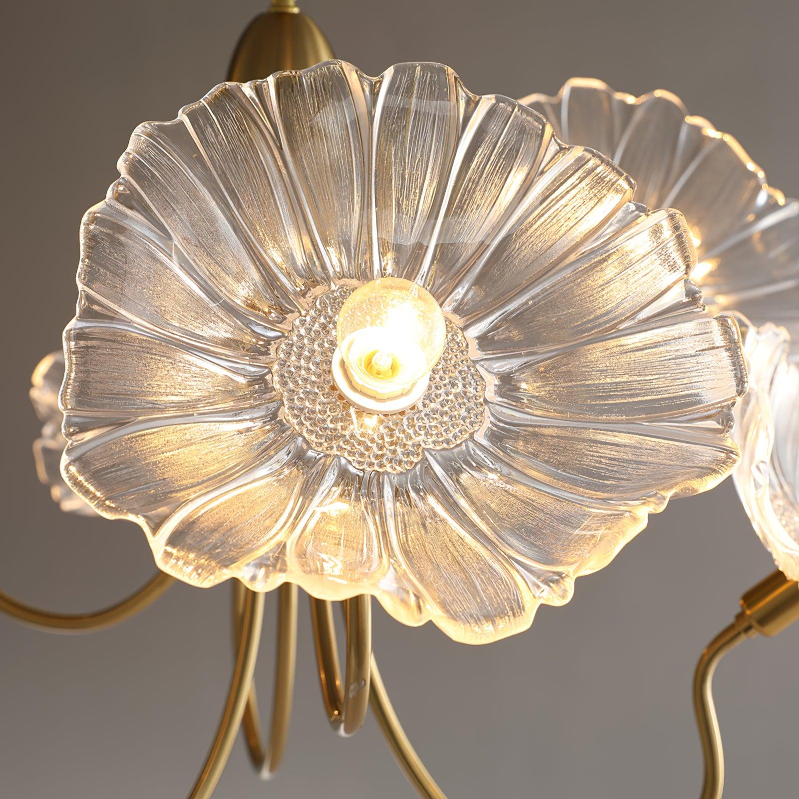 Lotus Leaf Glass Chandelier - Blowlighting
