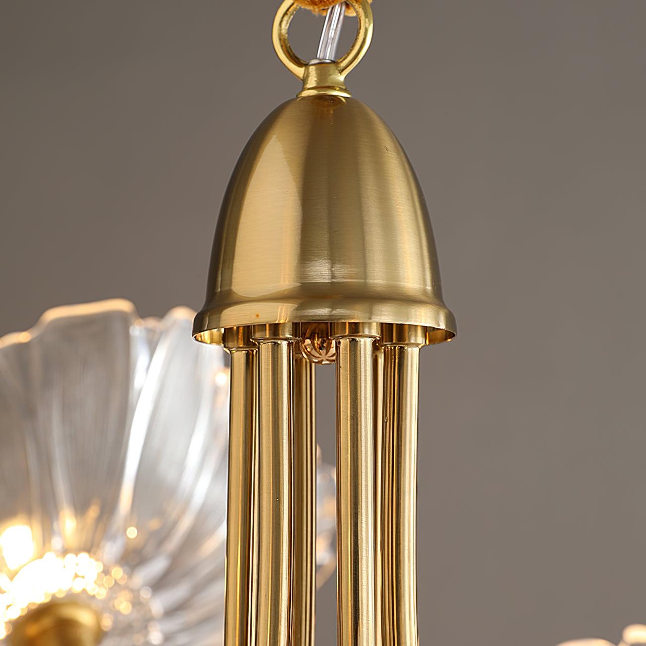 Lotus Leaf Glass Chandelier - Blowlighting