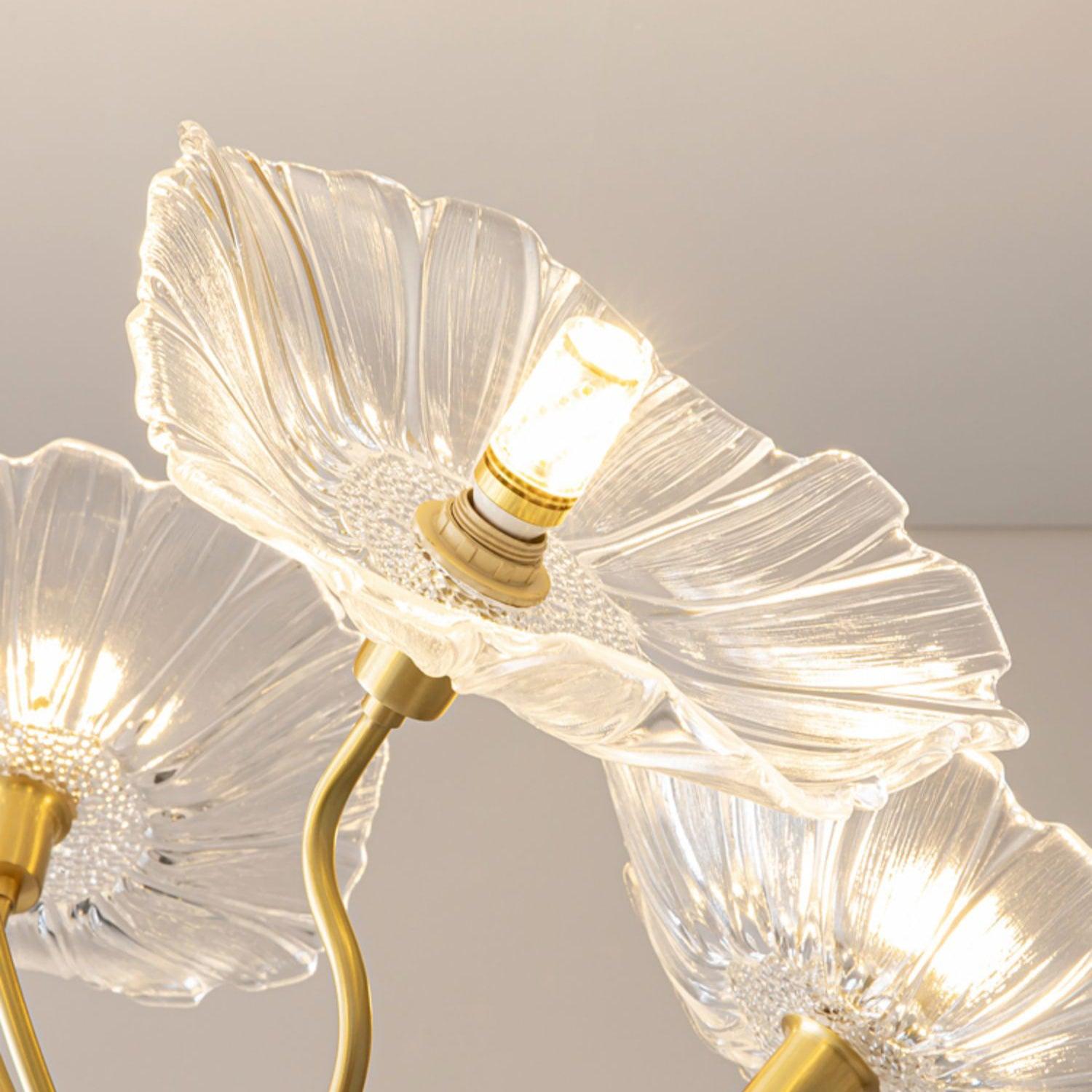 Lotus Leaf Glass Chandelier - Blowlighting