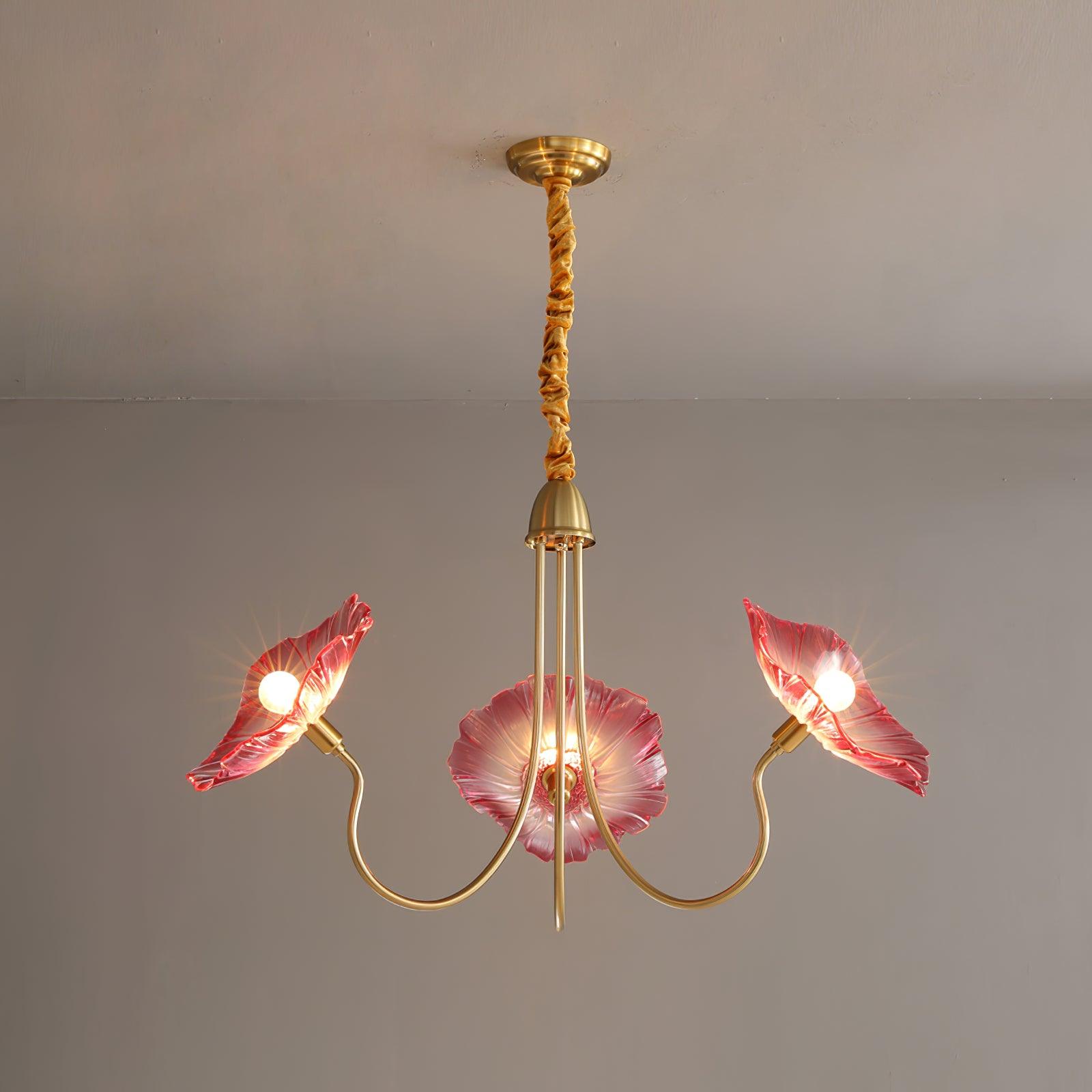 Lotus Leaf Glass Chandelier - Blowlighting