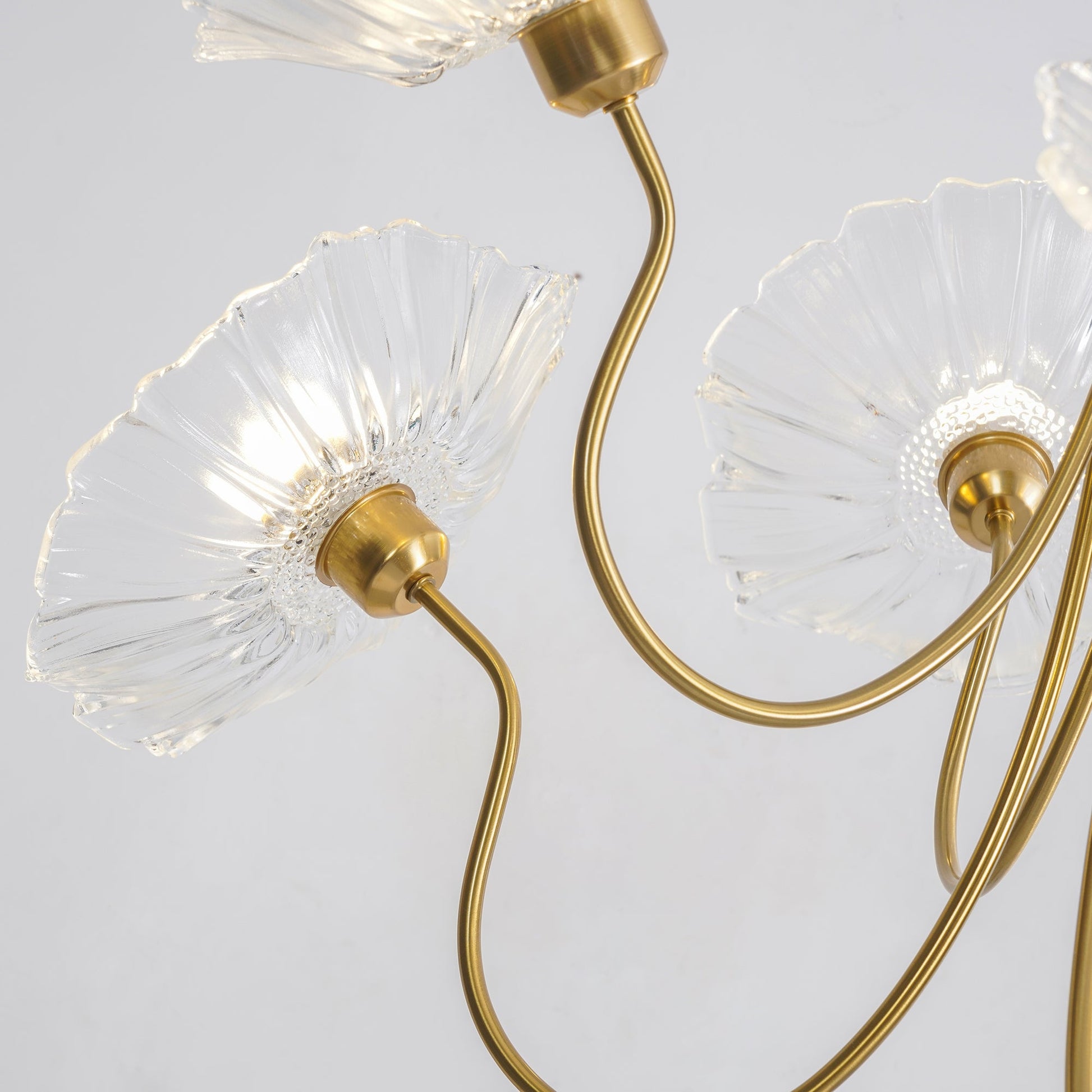 Lotus Leaf Glass Chandelier - Blowlighting