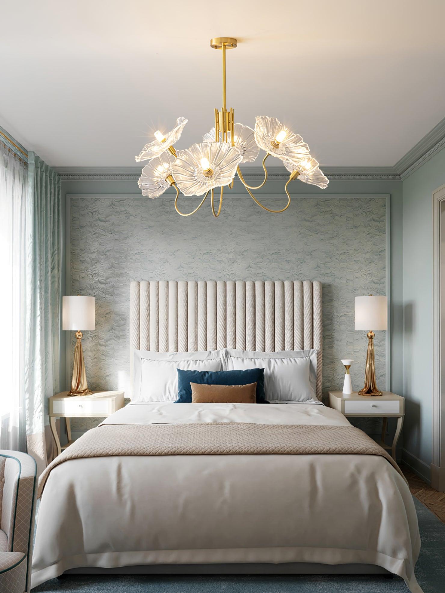 Lotus Leaf Glass Chandelier - Blowlighting