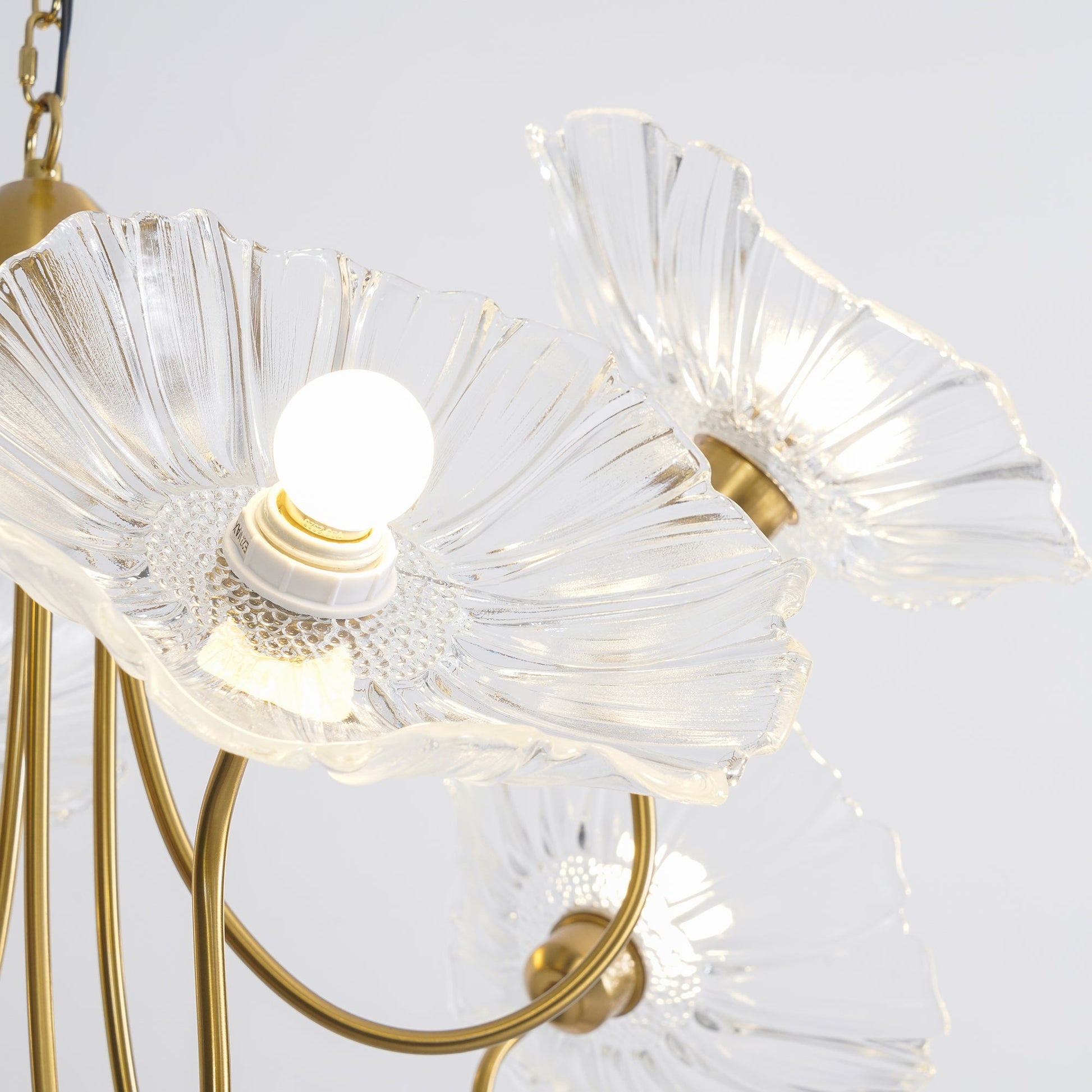 Lotus Leaf Glass Chandelier - Blowlighting