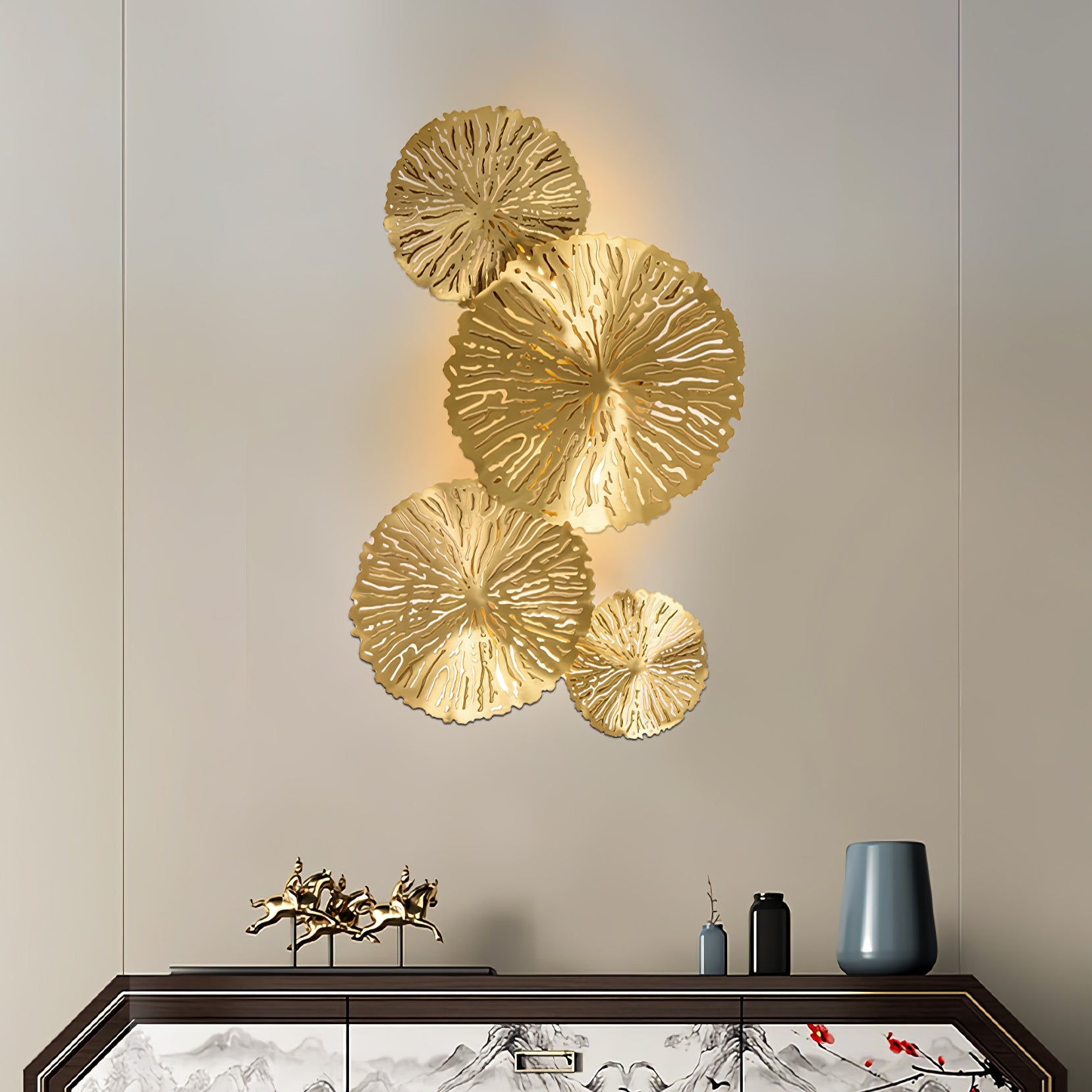 Lotus Leaf Wall Sconce - Blowlighting