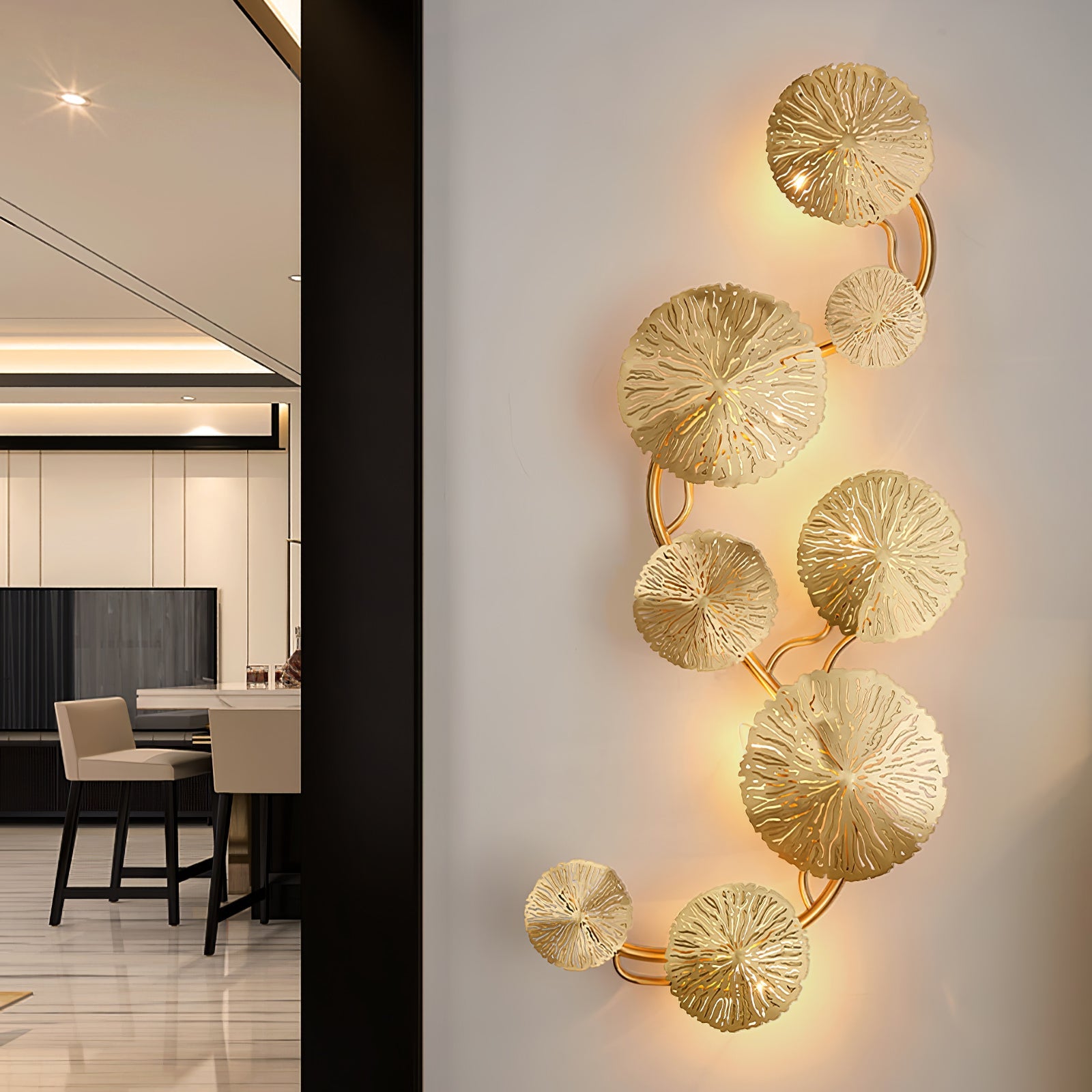 Lotus Leaf Wall Sconce - Blowlighting