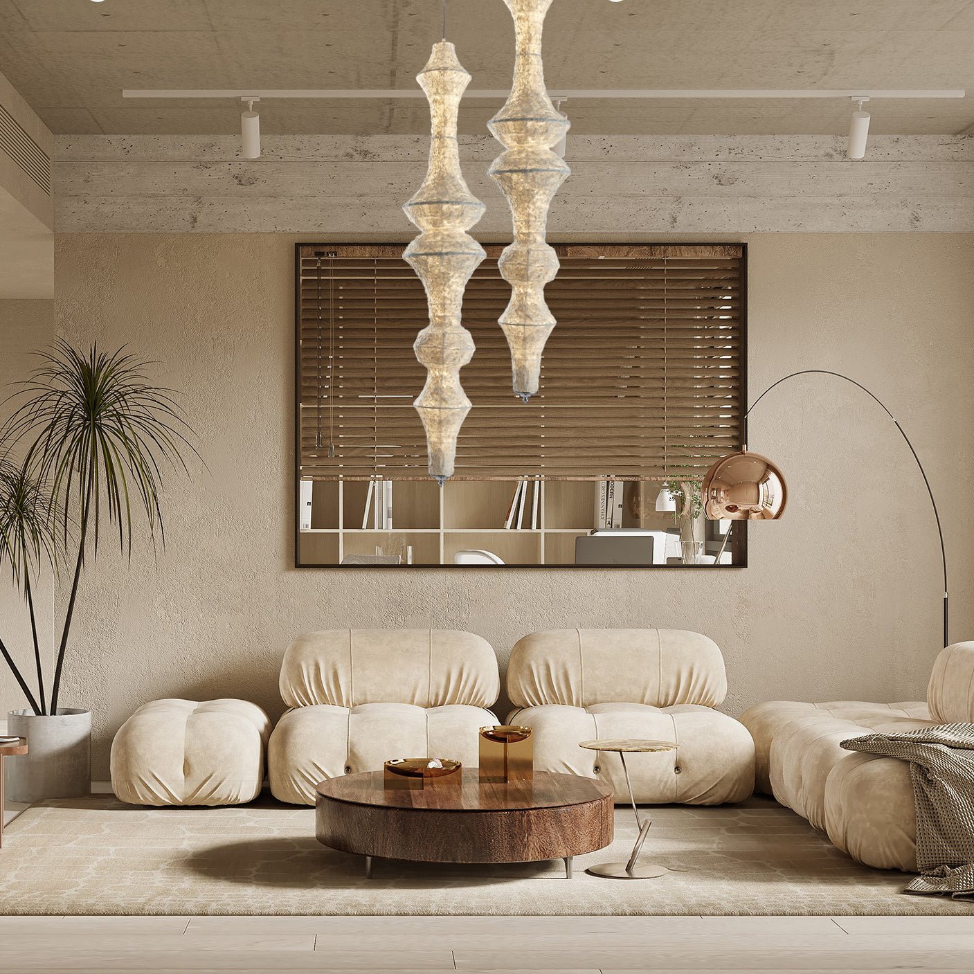 Vozoryra Textured Paper Pendant Light - Blowlighting