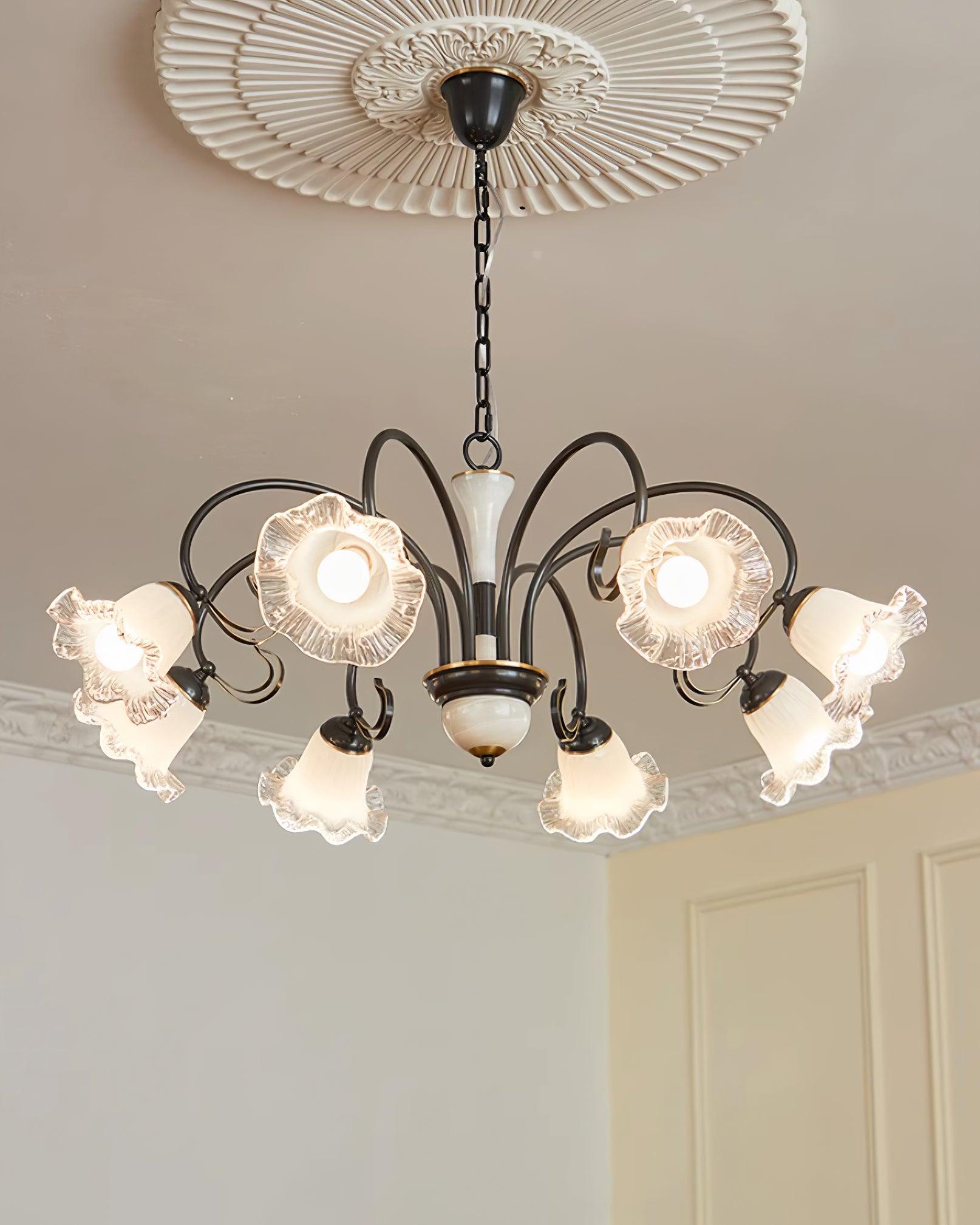 Luce Black Chandelier - Blowlighting