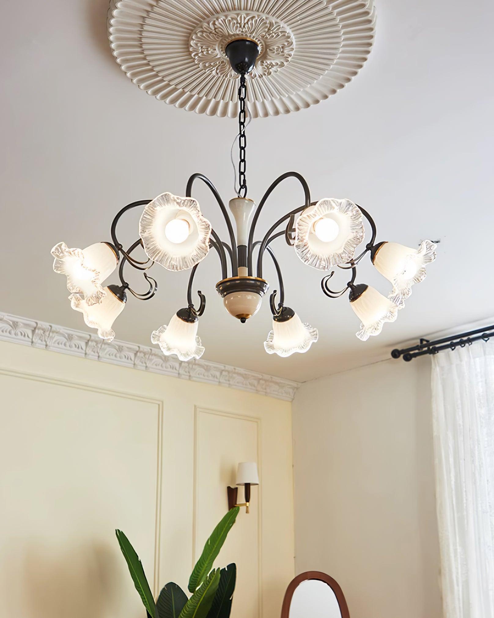 Luce Black Chandelier - Blowlighting