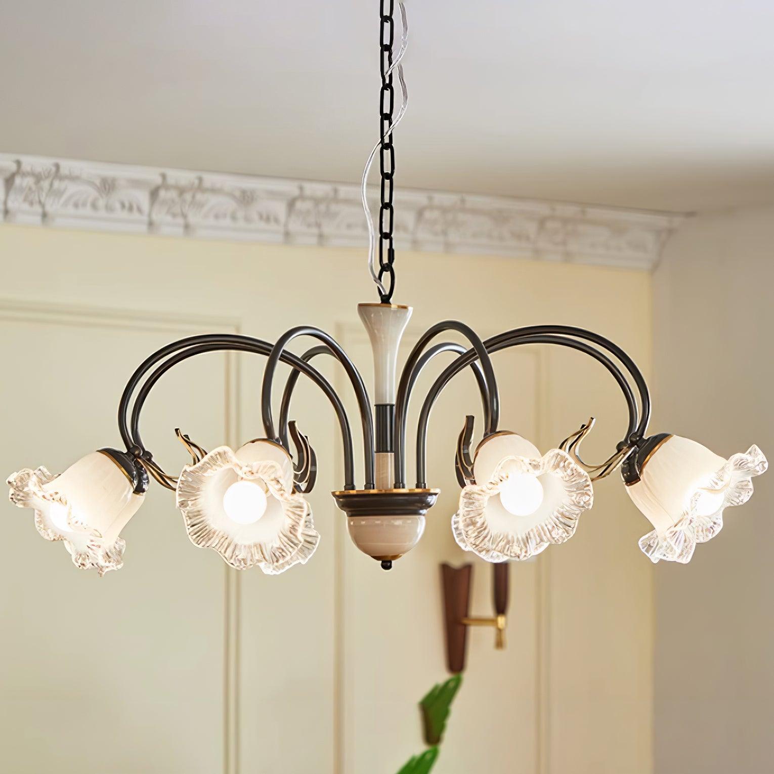 Luce Black Chandelier - Blowlighting