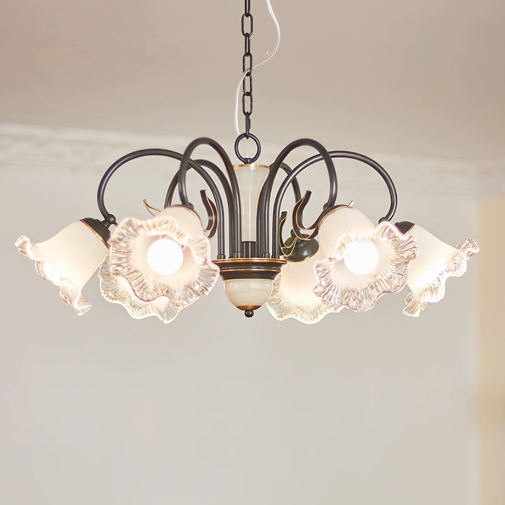 Luce Black Chandelier - Blowlighting